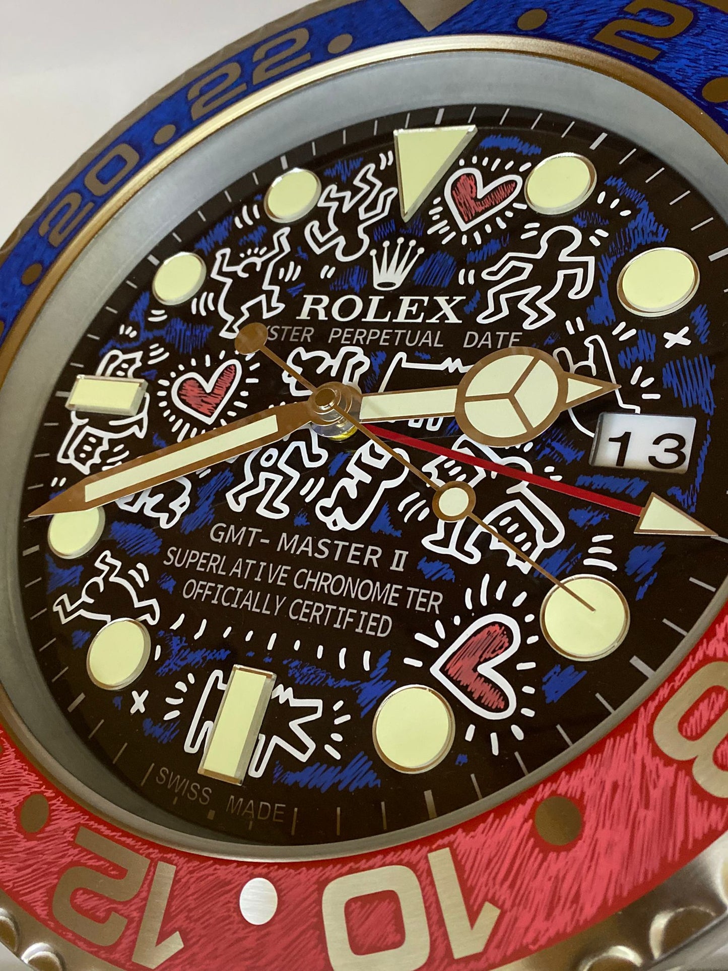 Orologio Gmt Keith Haring Custom da muro