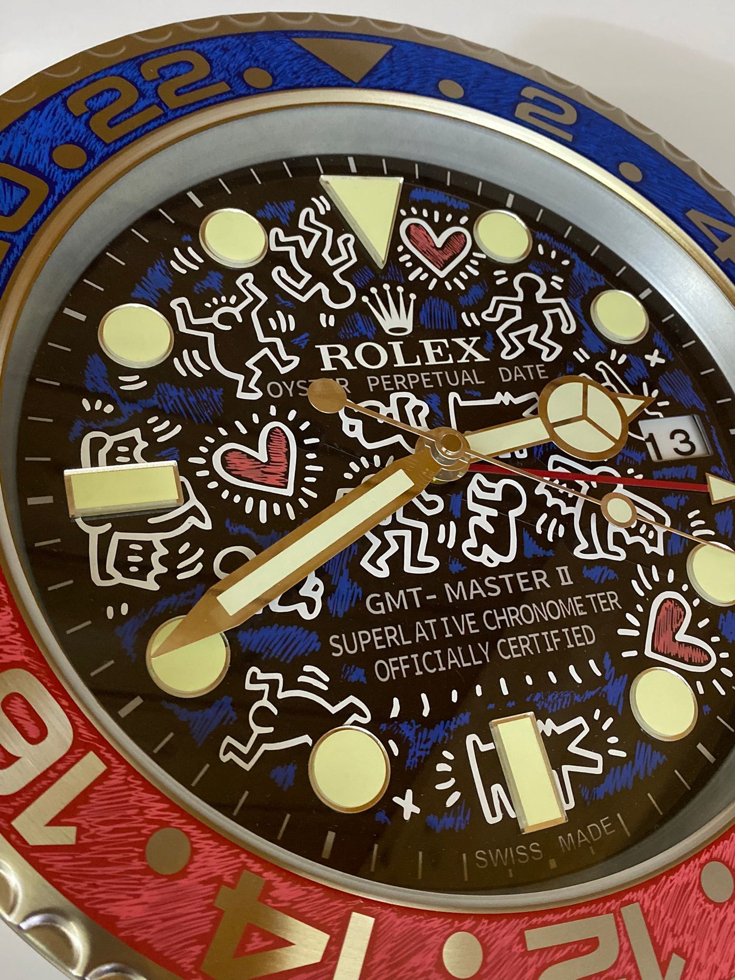 Orologio Gmt Keith Haring Custom da muro