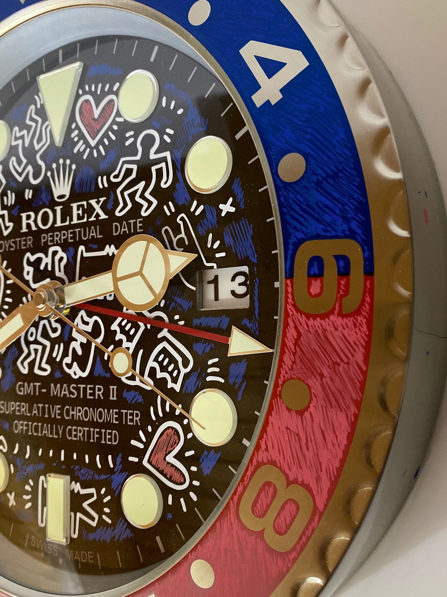Orologio Gmt Keith Haring Custom da muro