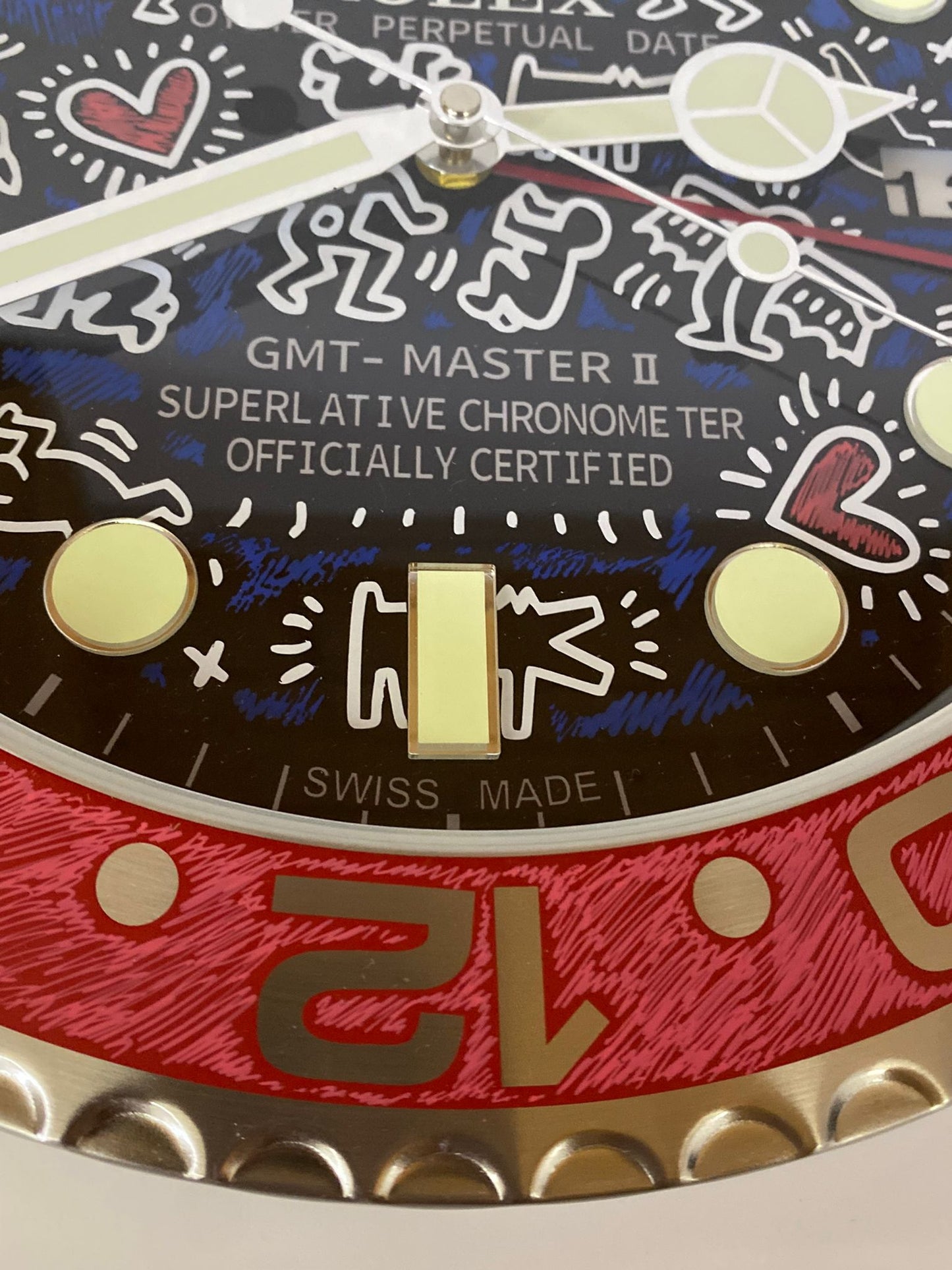 Orologio Gmt Keith Haring Custom da muro