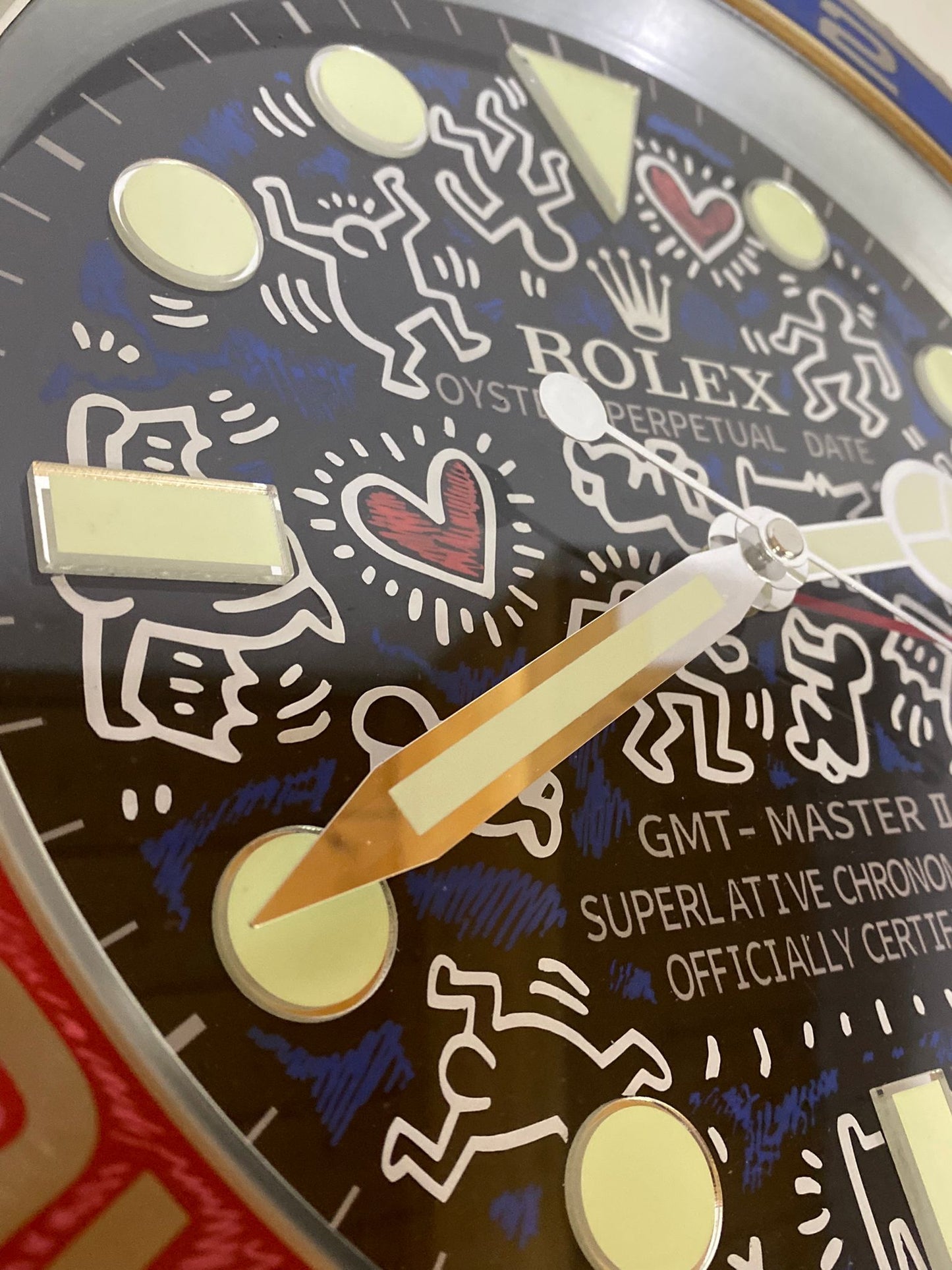 Orologio Gmt Keith Haring Custom da muro