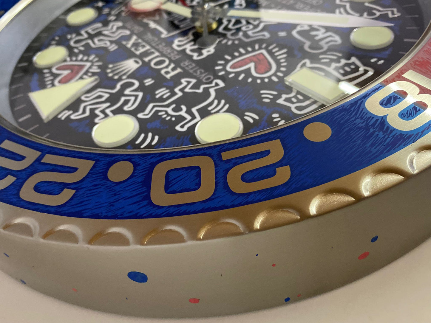 Orologio Gmt Keith Haring Custom da muro