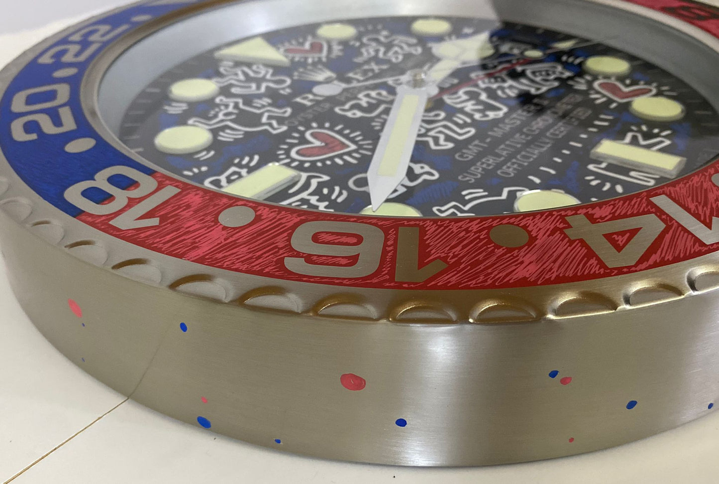 Orologio Gmt Keith Haring Custom da muro