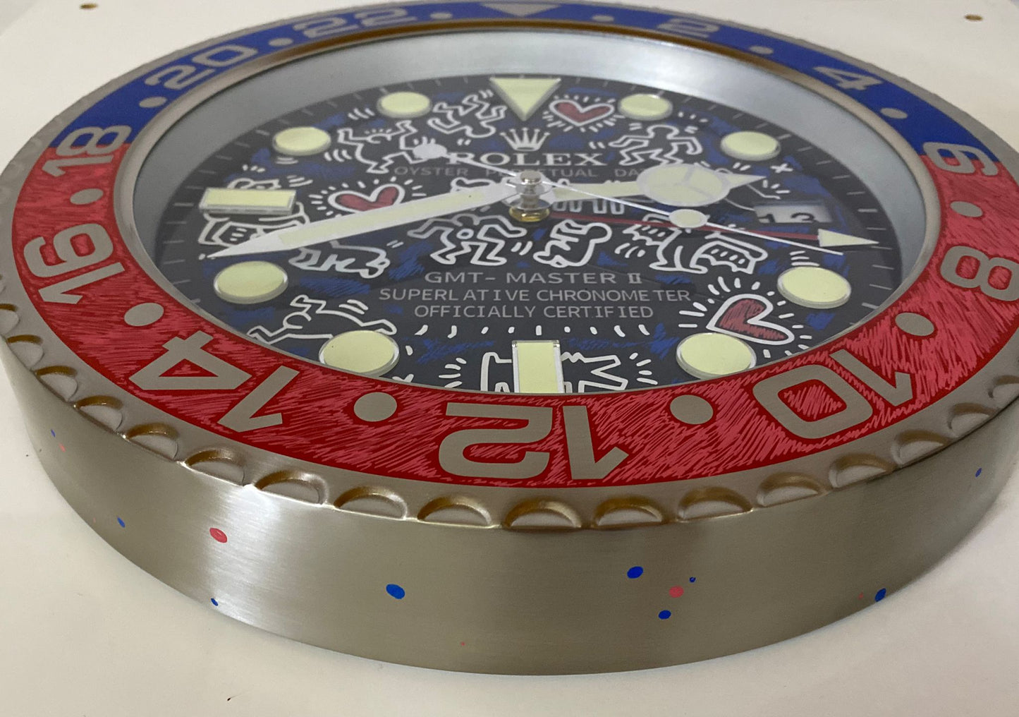 Orologio Gmt Keith Haring Custom da muro