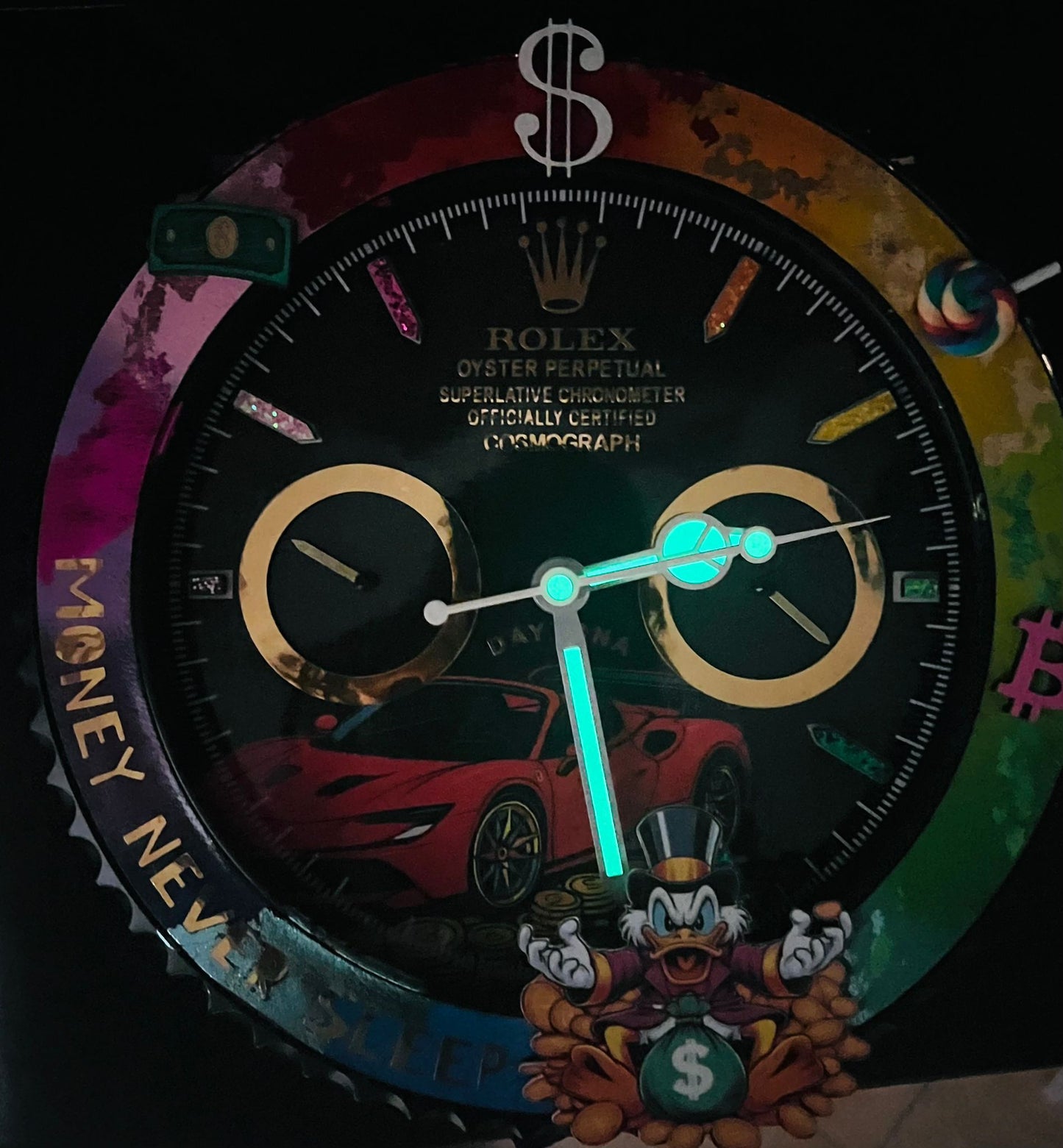 Orologio Custom Daytona The Rich FS90 Ferrari da muro