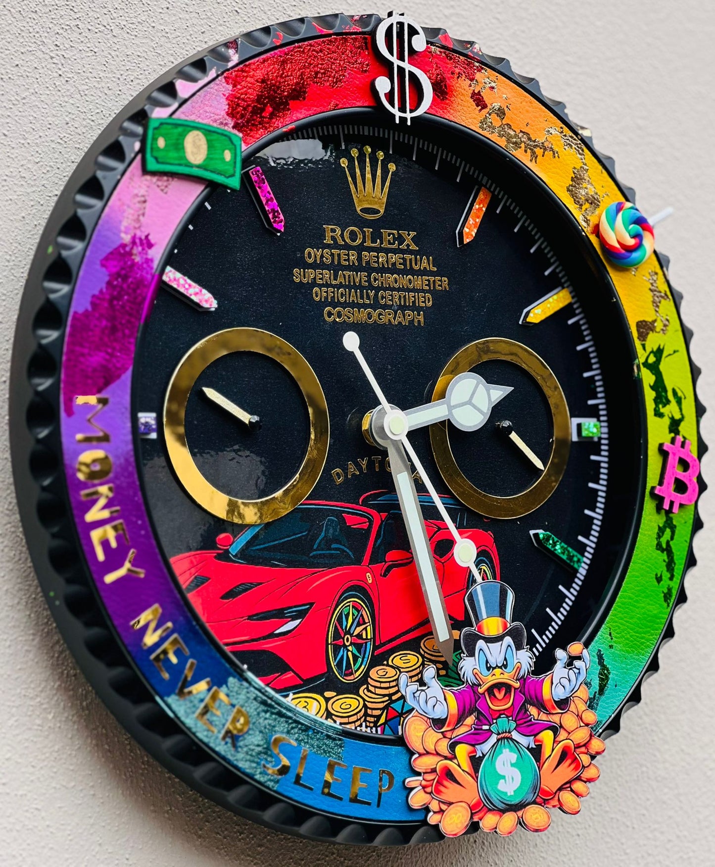 Orologio Custom Daytona The Rich FS90 Ferrari da muro