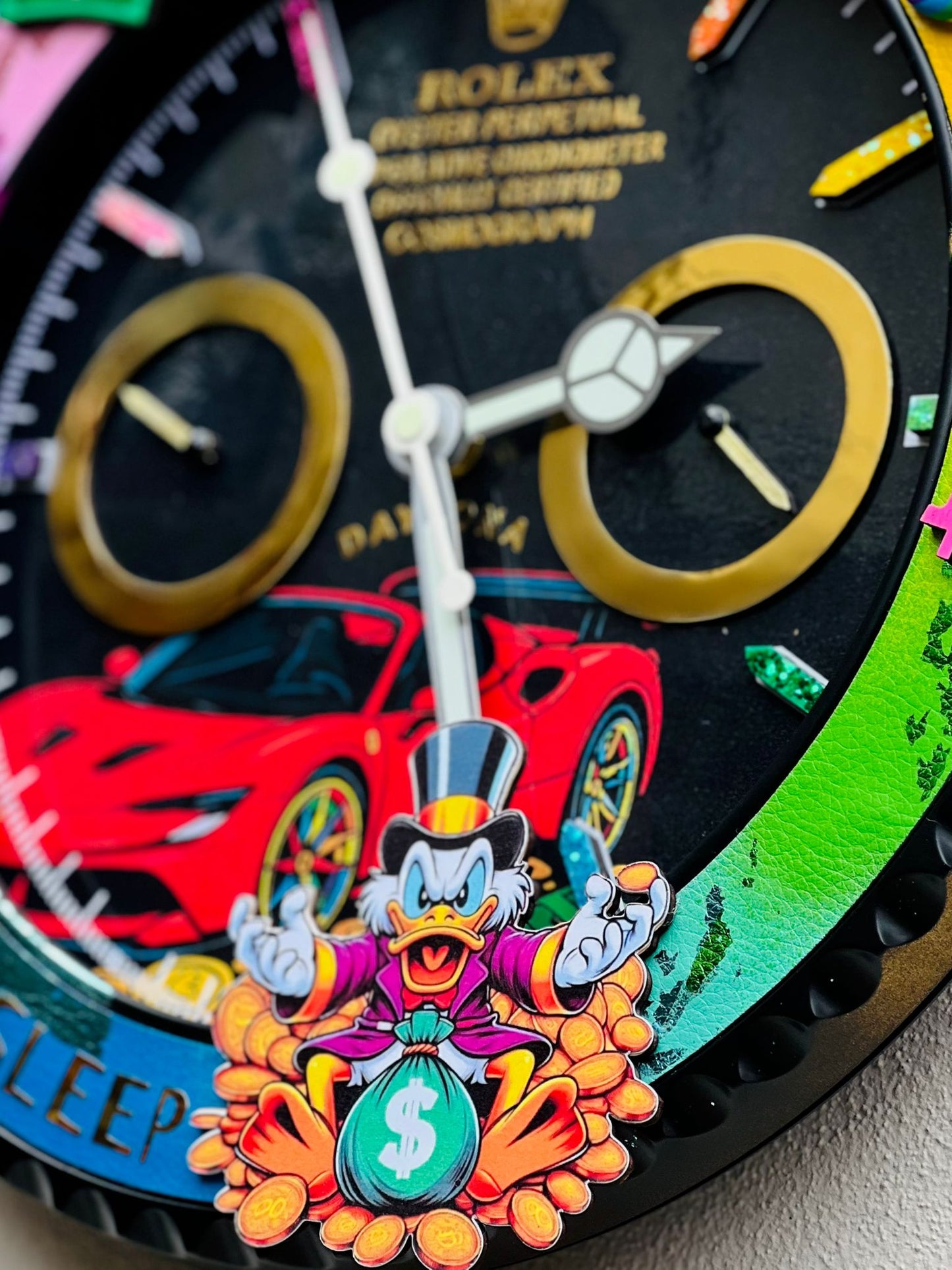Orologio Custom Daytona The Rich FS90 Ferrari da muro