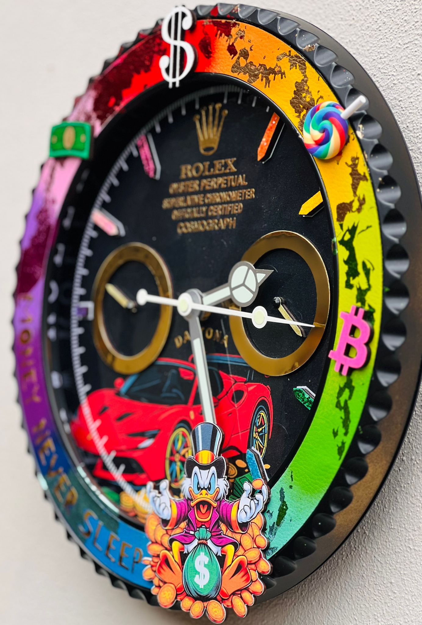 Orologio Custom Daytona The Rich FS90 Ferrari da muro