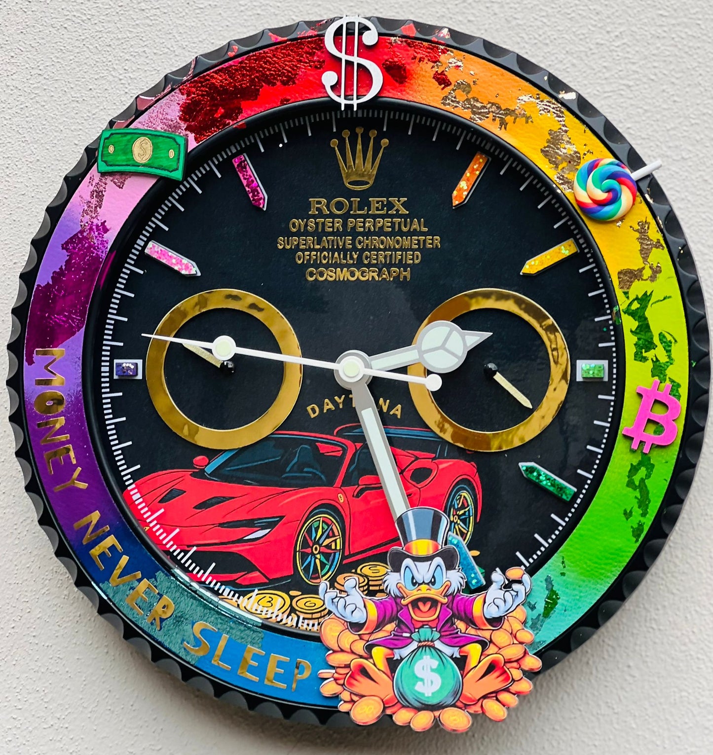 Orologio Custom Daytona The Rich FS90 Ferrari da muro