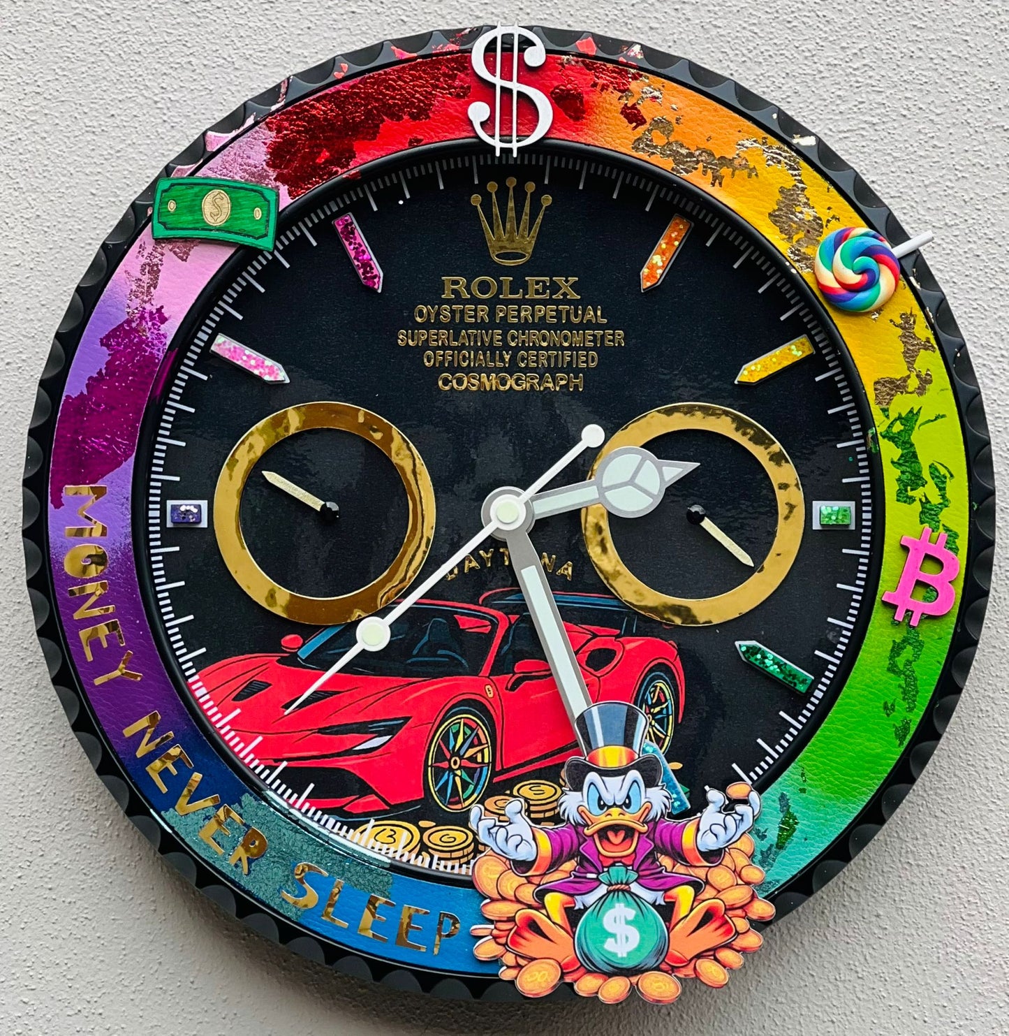 Orologio Custom Daytona The Rich FS90 Ferrari da muro
