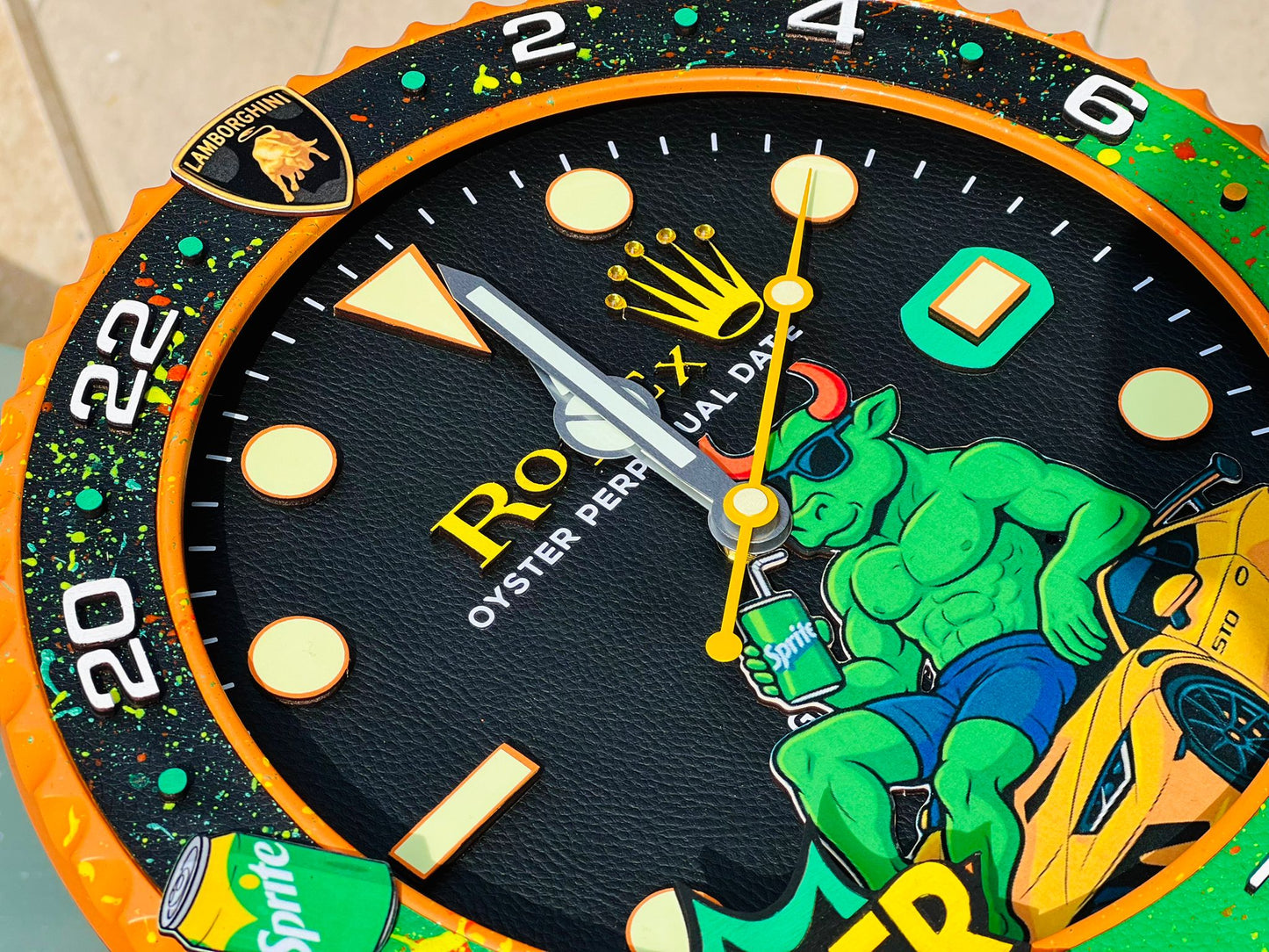 Orologio Custom Gmt The Lamborghini Bull da muro