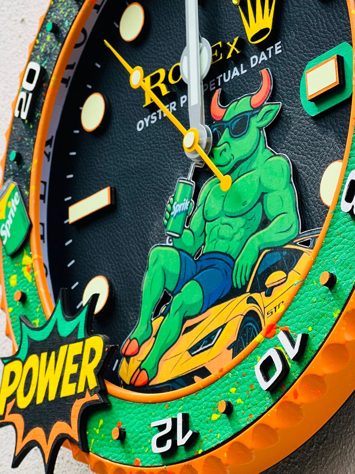 Orologio Custom Gmt The Lamborghini Bull da muro
