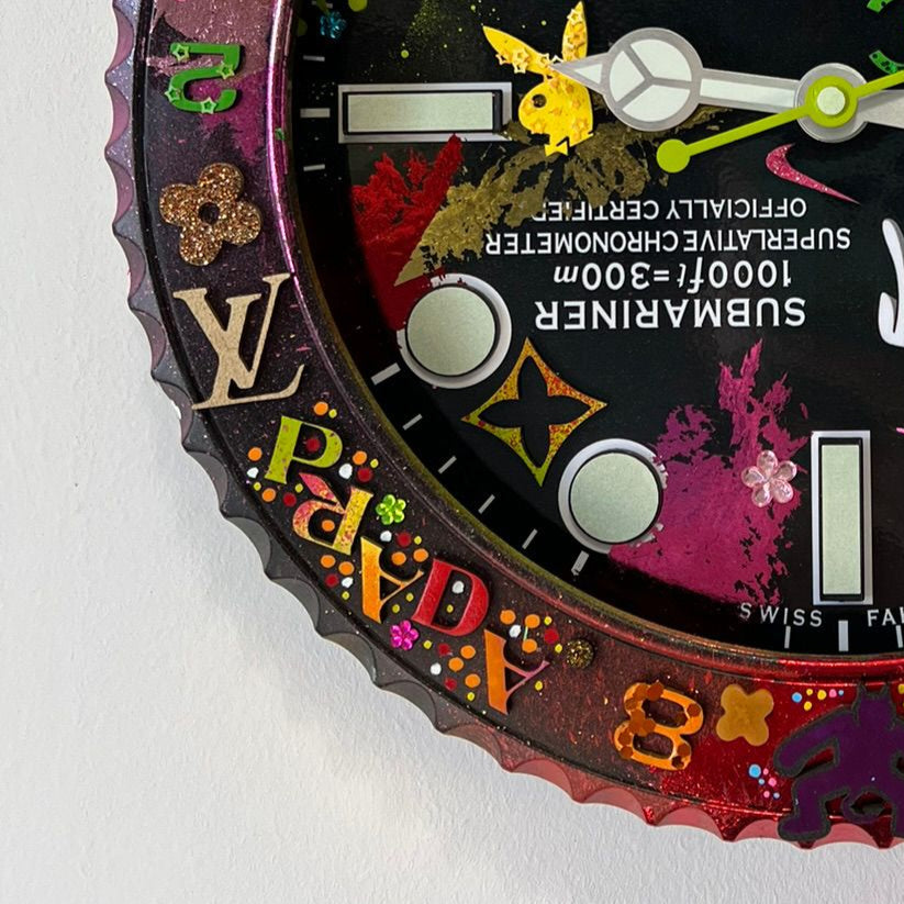 Orologio Custom Submariner The Crazy Rabbit da muro