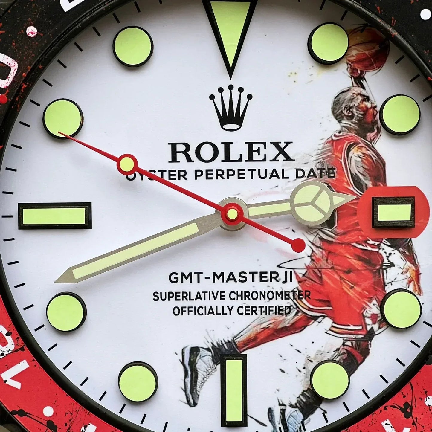 Orologio “Air Time – GMT Master Jump” Custom da Parete - Moon24