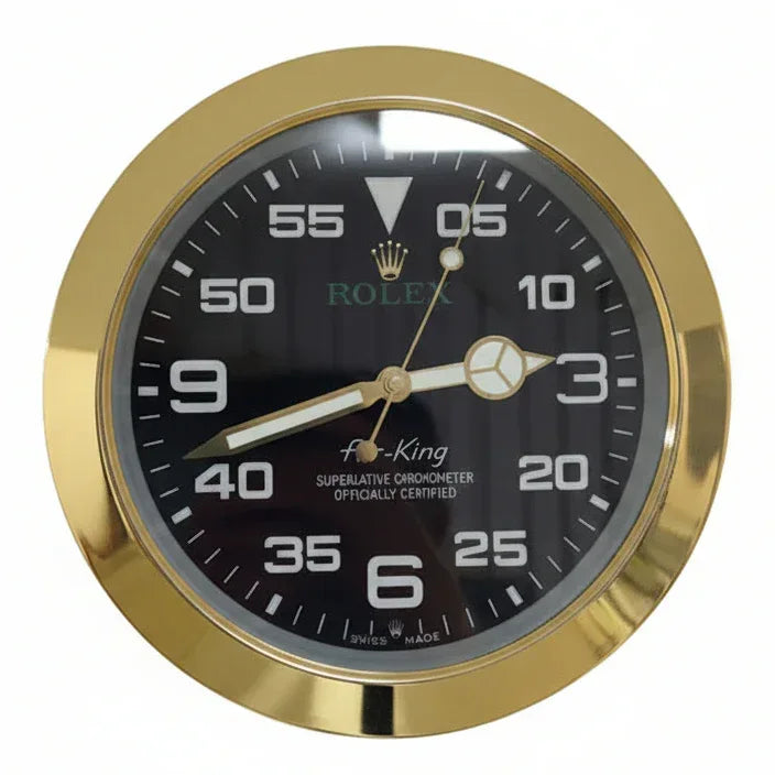 Orologio da Parete Air King 35cm Acciaio Inox Aviazione - Moon24