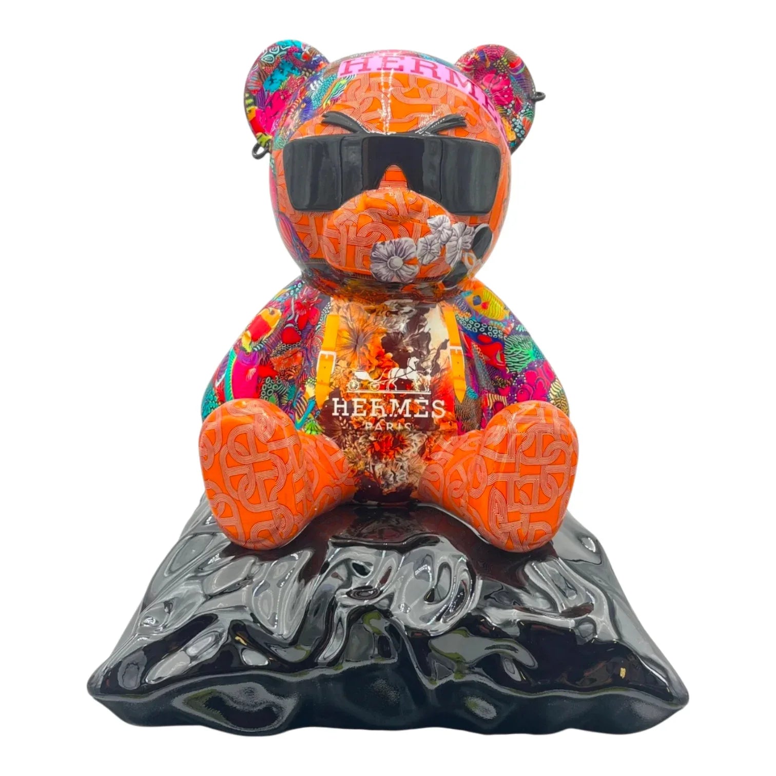 Teddy For Hermès Pop Lux | Naor26 Pop Art Sculpture Limited