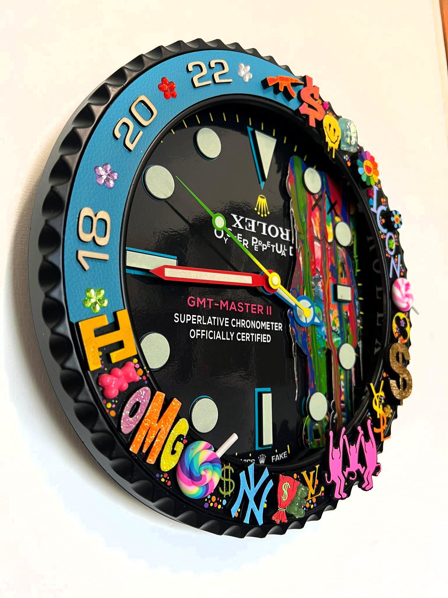 Orologio Custom Submariner Bearbrick Loose da muro