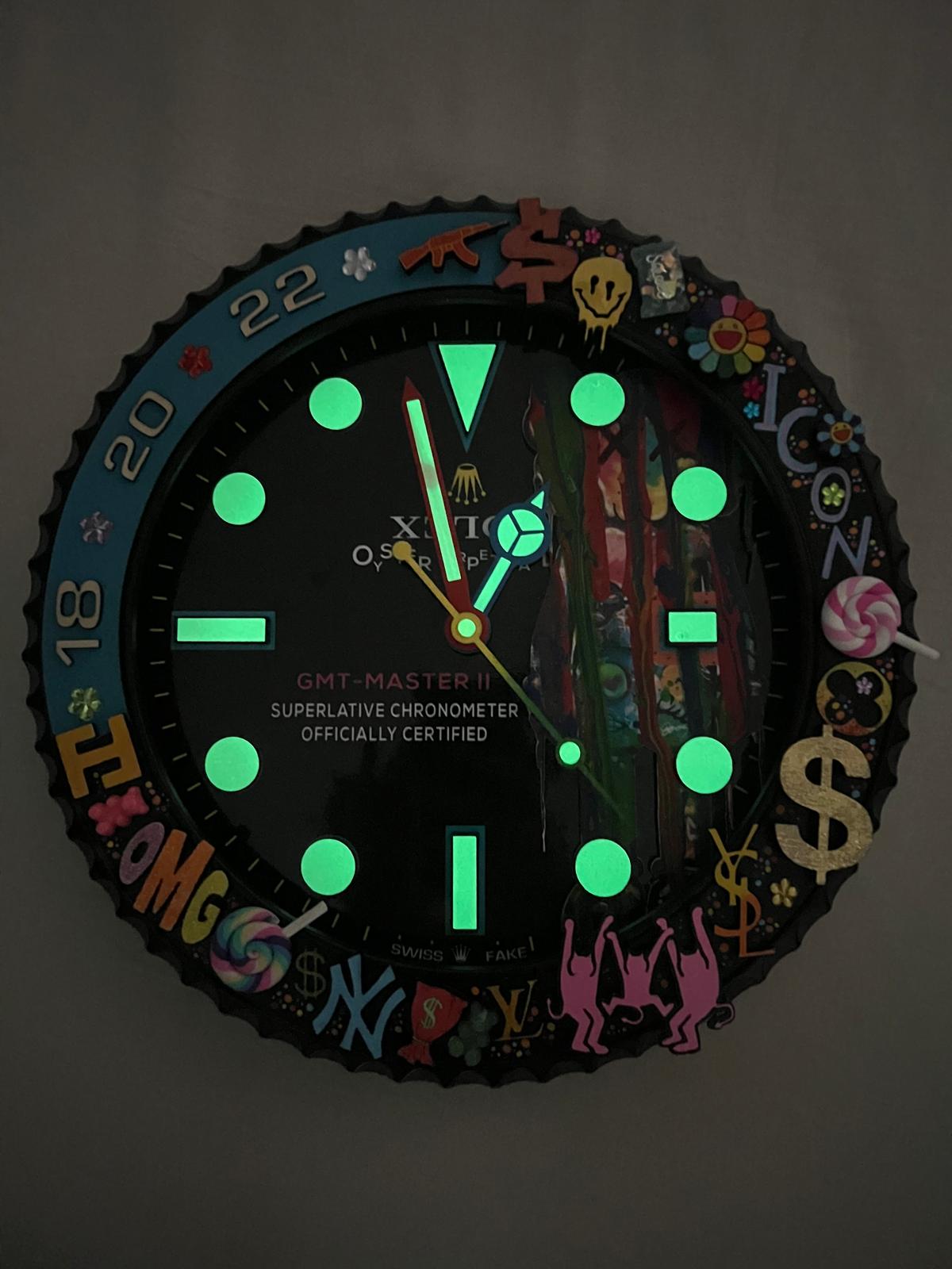 Orologio Custom Submariner Bearbrick Loose da muro