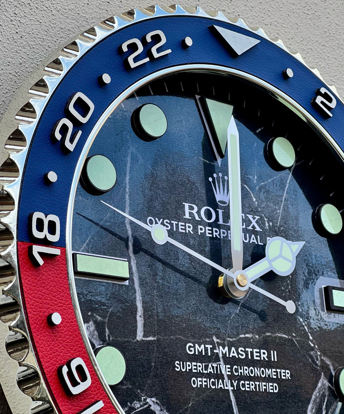 Orologio Gmt Marble Custom da muro