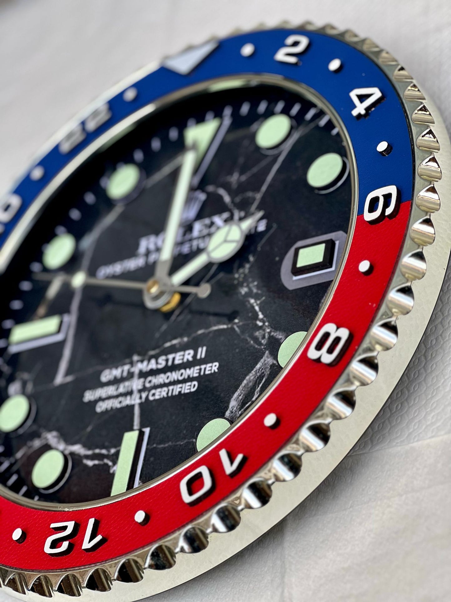 Orologio Gmt Marble Custom da muro
