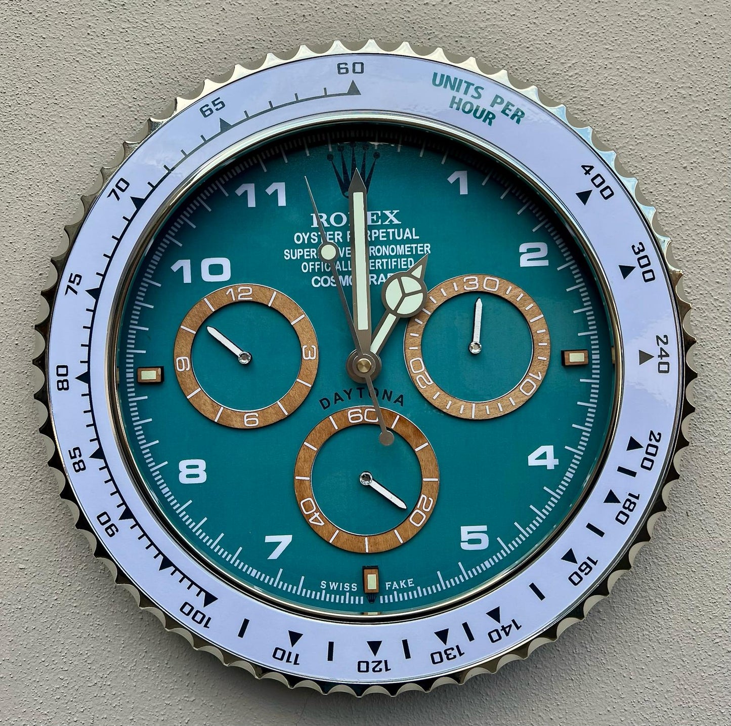 Orologio Daytona Clear Sea Custom da muro