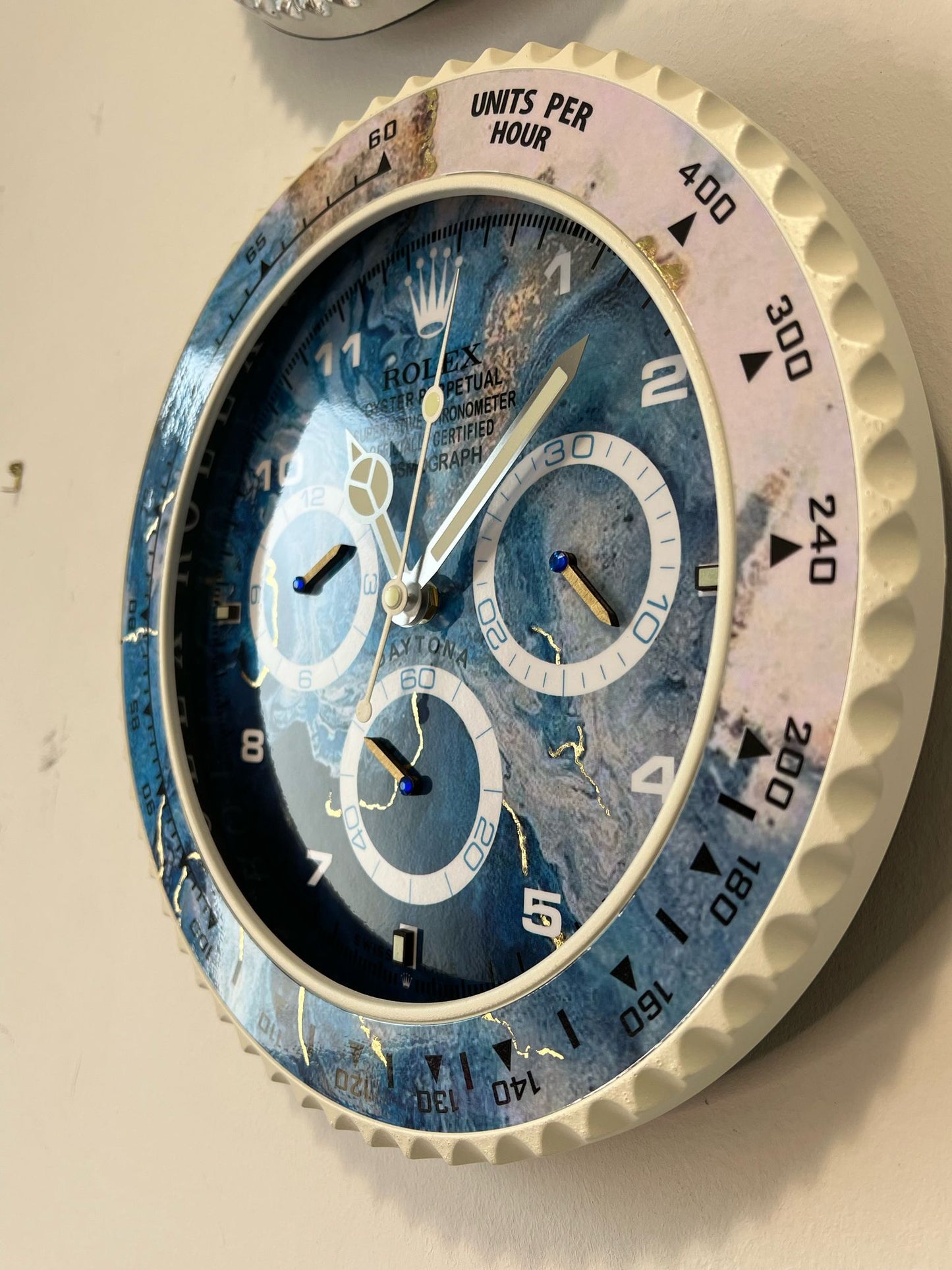 Orologio Day Blue Wave Custom da muro