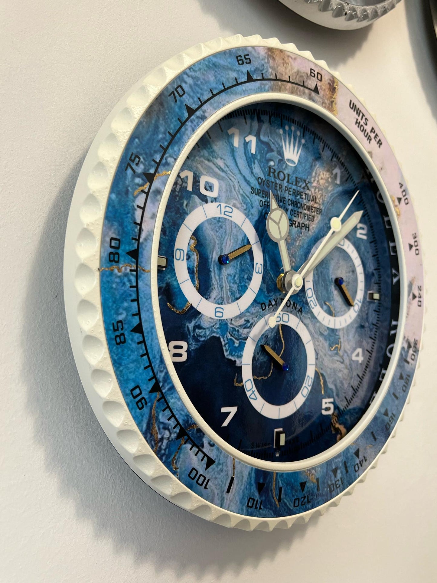 Orologio Day Blue Wave Custom da muro