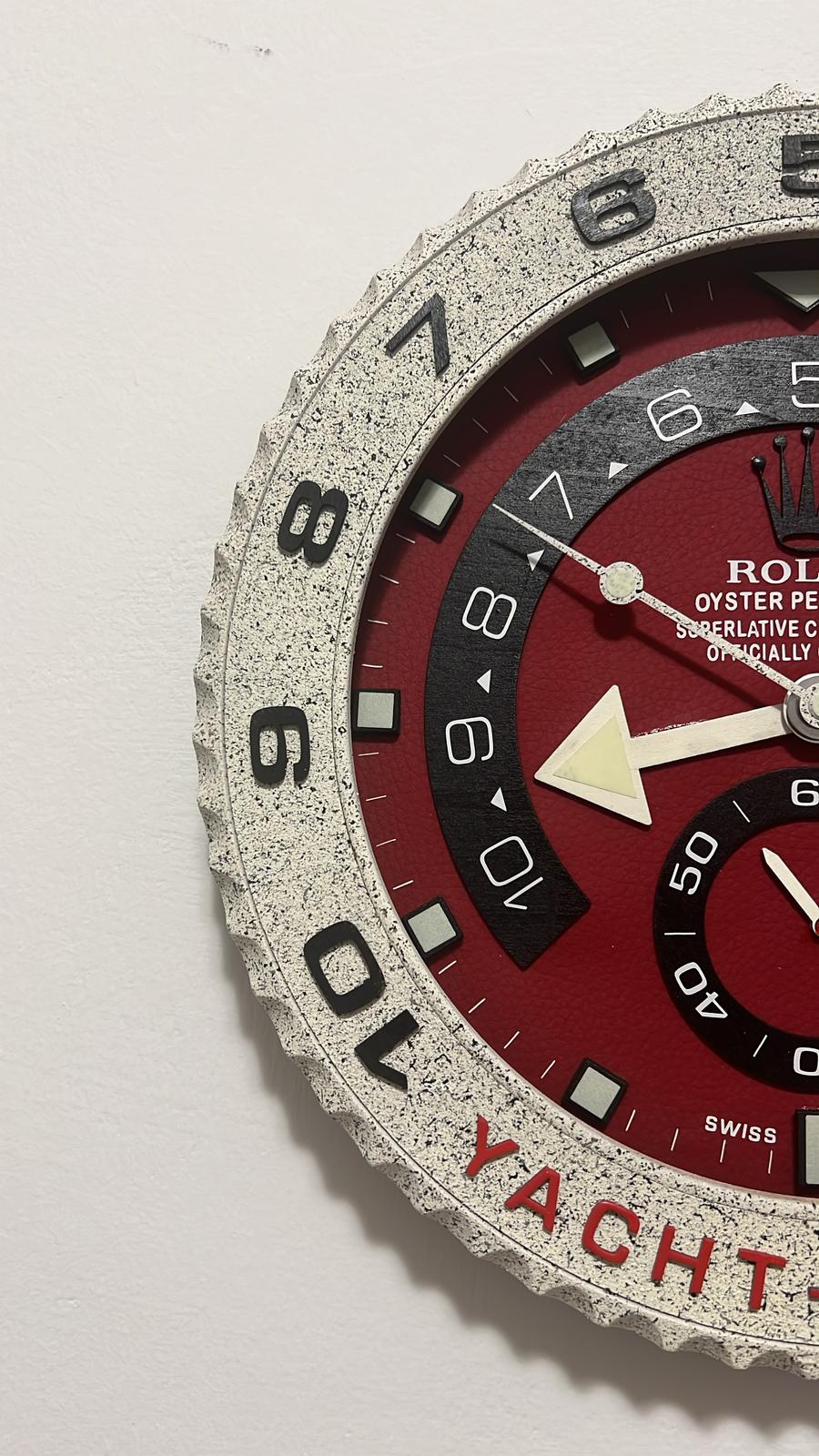 Orologio Yacht-Master II Red Blood Custom da muro