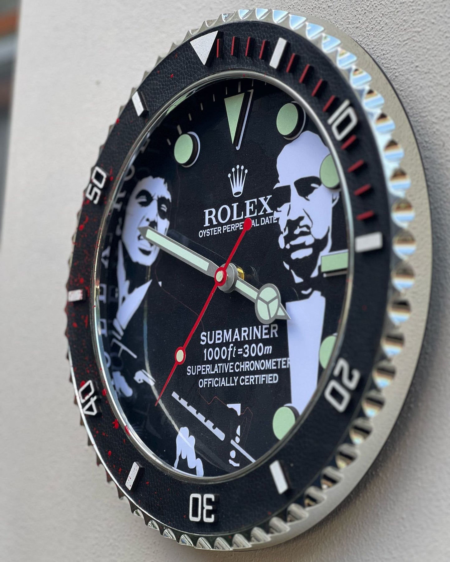 Orologio Scarface Custom da muro