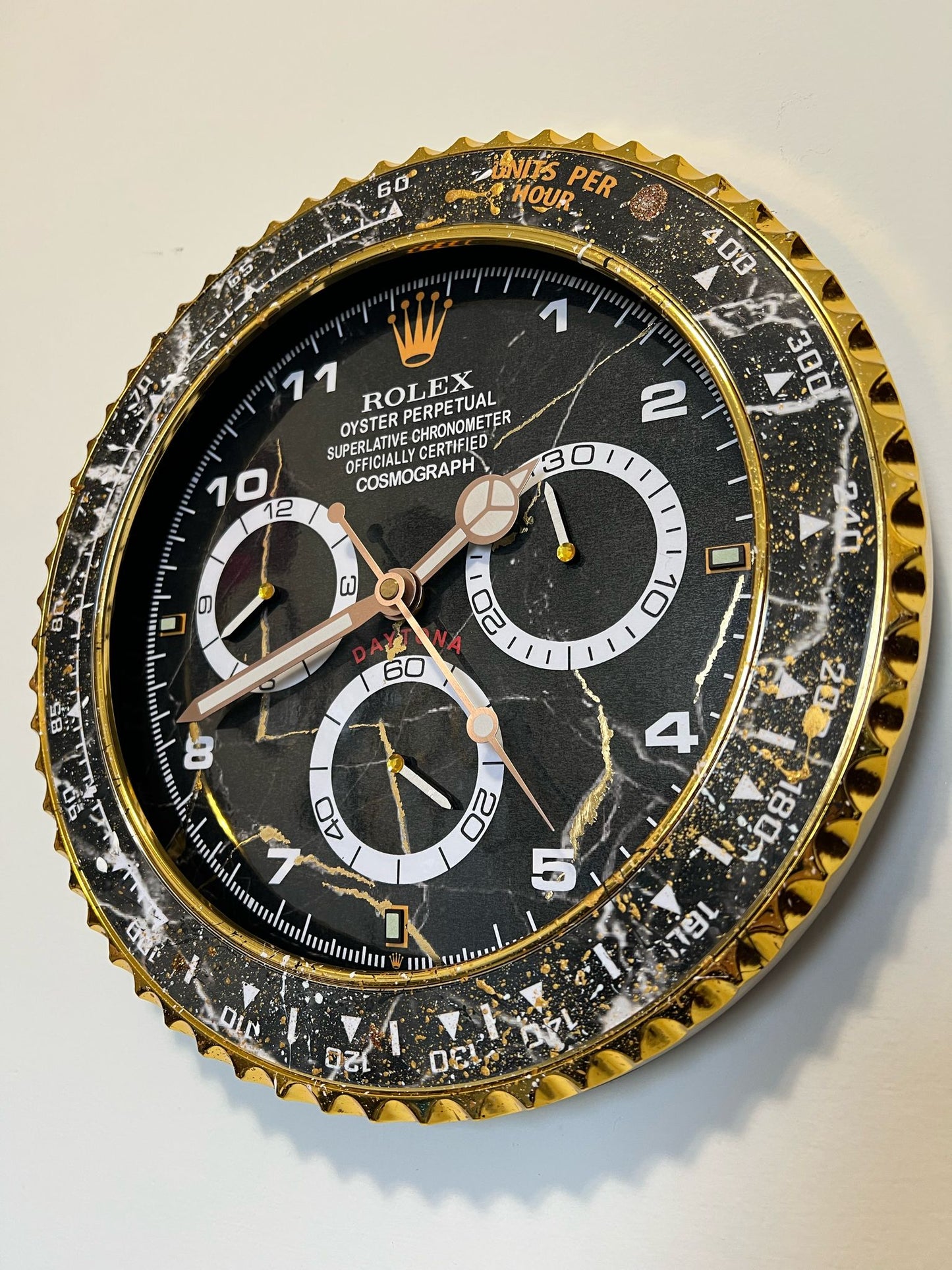 Orologio Daytona Precious Marble Custom da muro