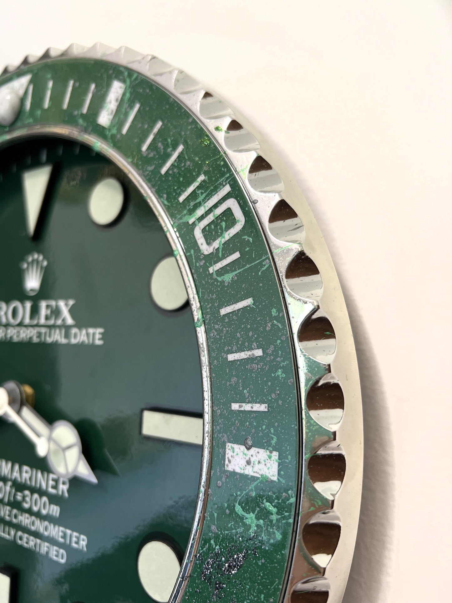 Orologio Submariner Classic Green Custom da muro