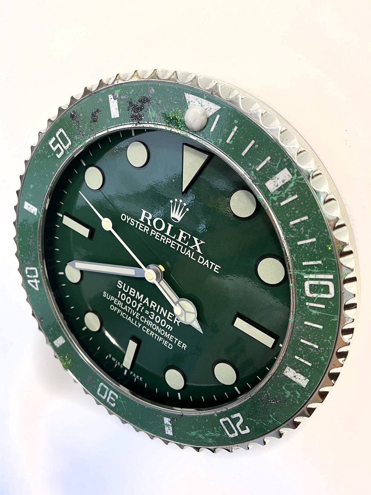 Orologio Submariner Classic Green Custom da muro