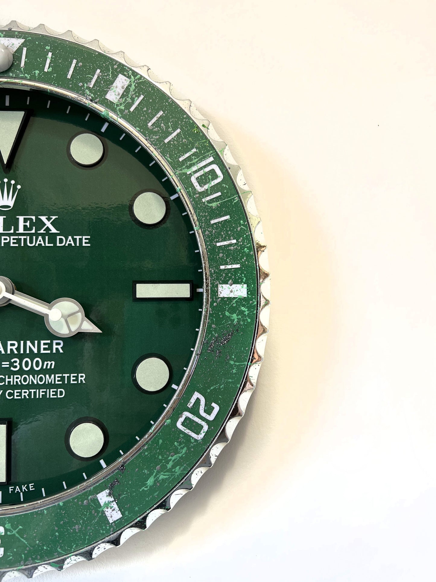 Orologio Submariner Classic Green Custom da muro