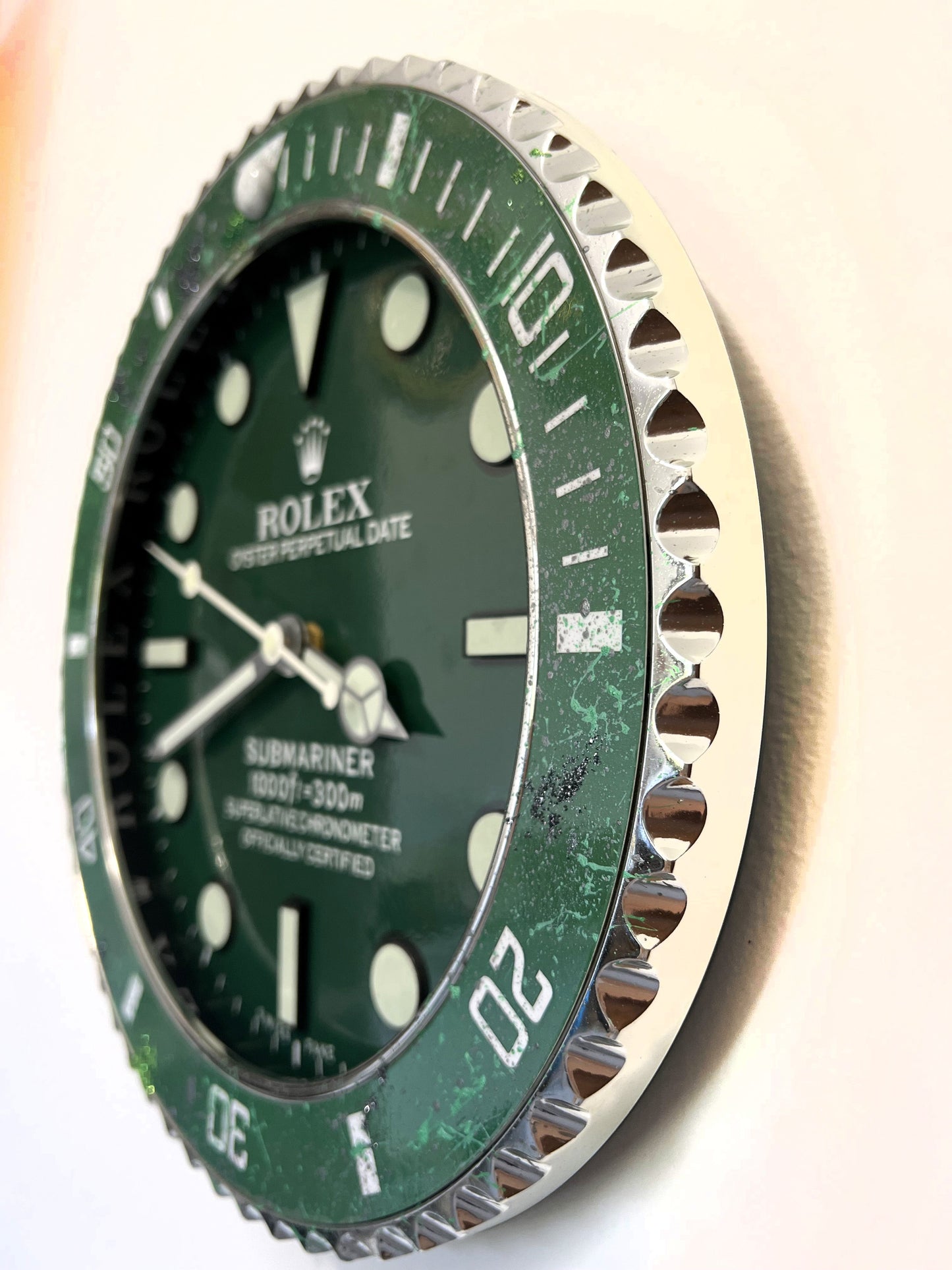 Orologio Submariner Classic Green Custom da muro