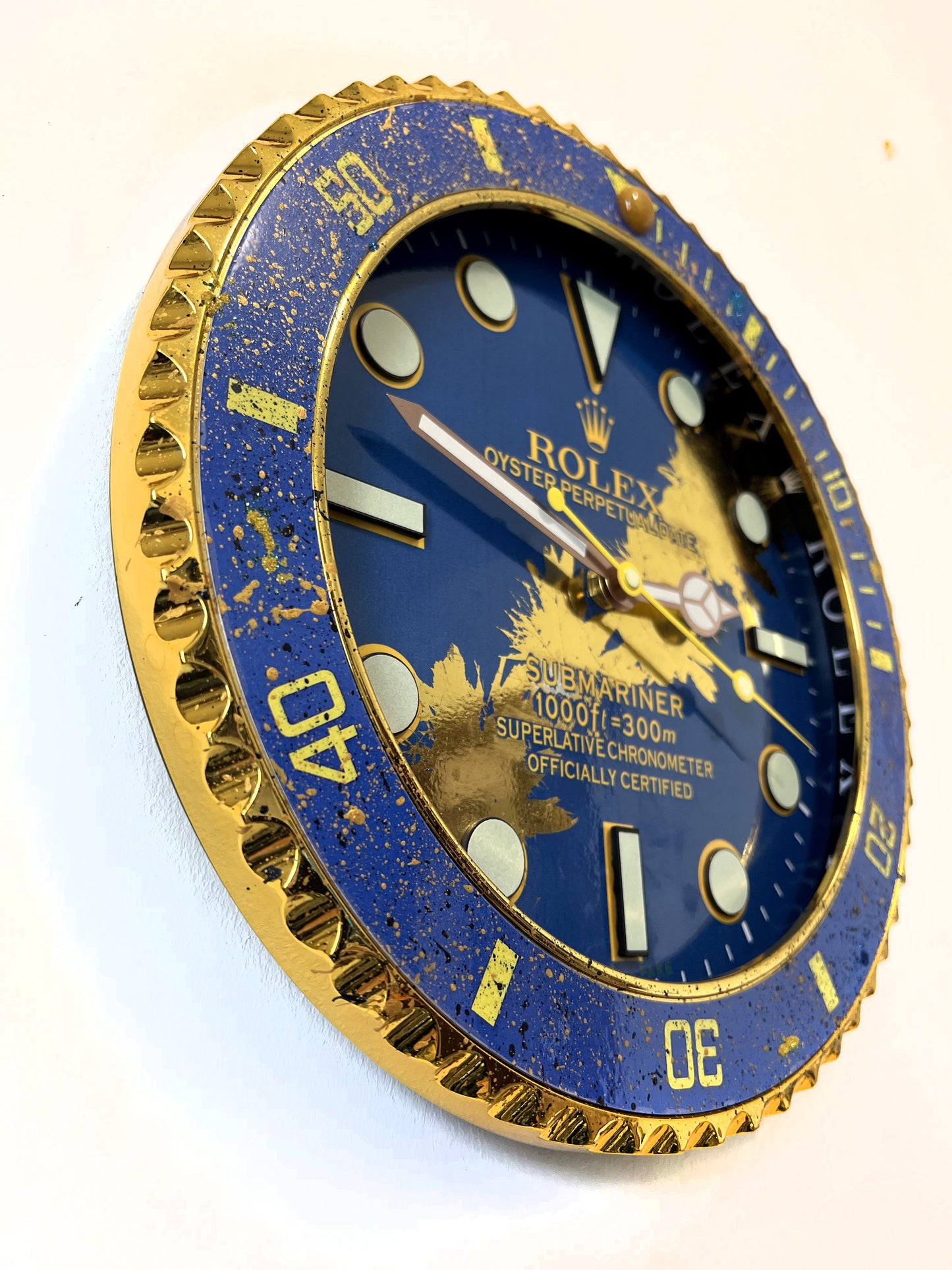 Orologio Submariner Deep Blue Custom da muro