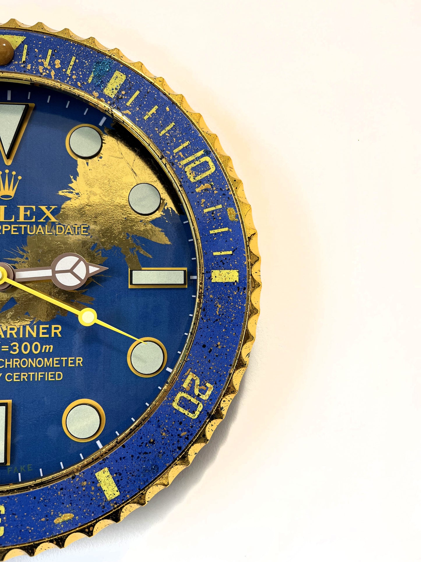 Orologio Submariner Deep Blue Custom da muro