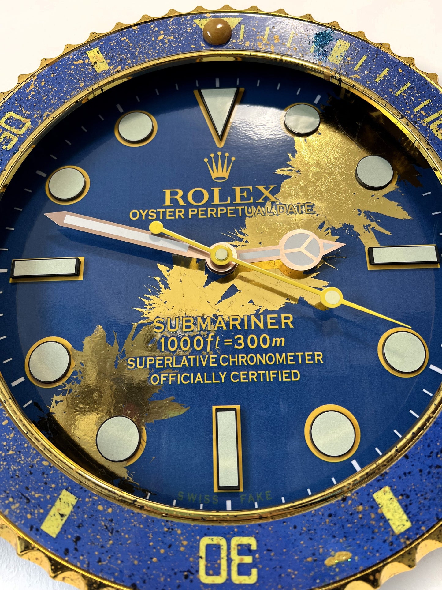 Orologio Submariner Deep Blue Custom da muro