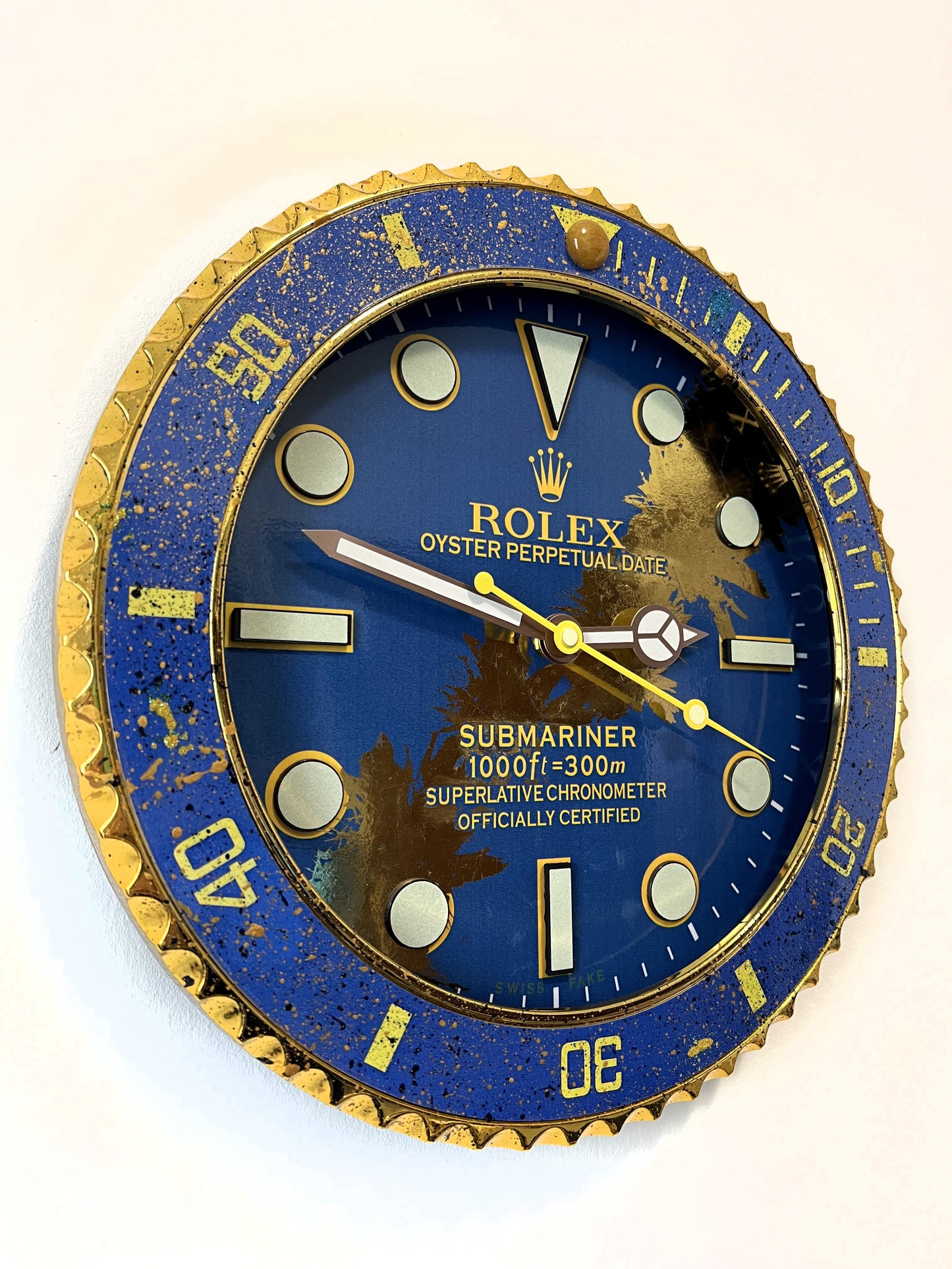 Orologio Submariner Deep Blue Custom da muro