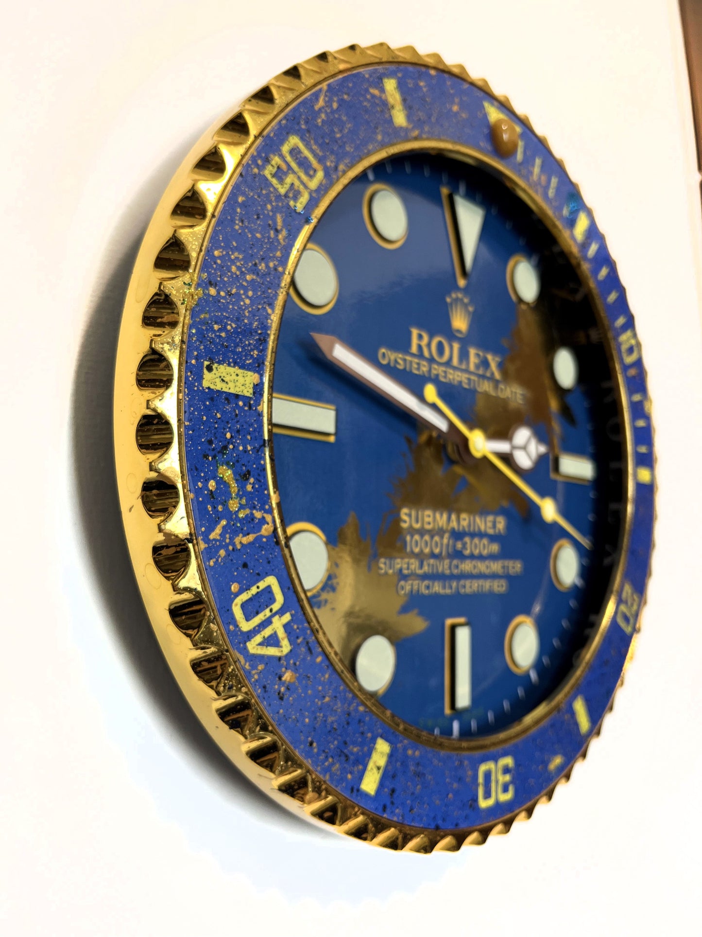 Orologio Submariner Deep Blue Custom da muro