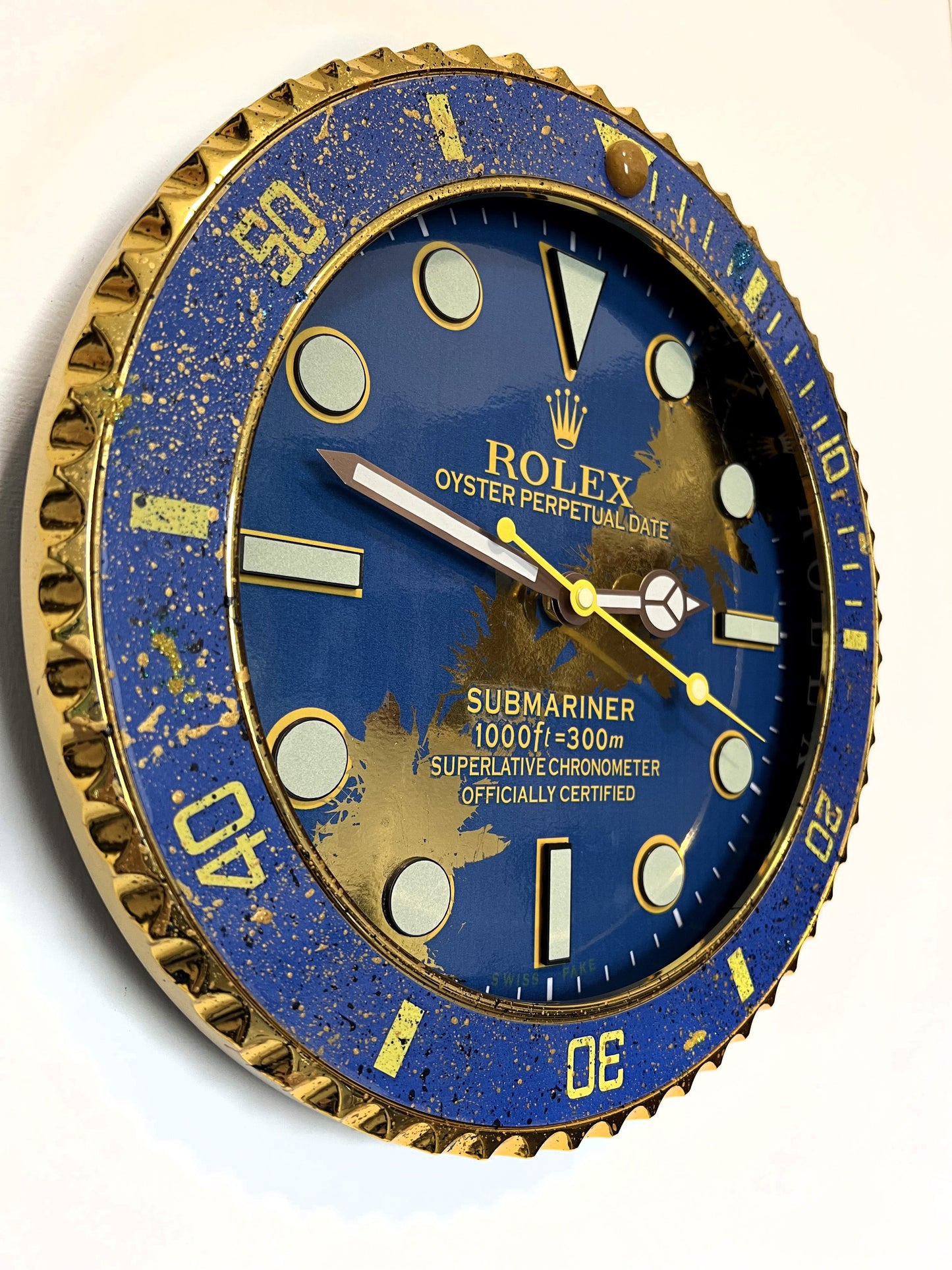 Orologio Submariner Deep Blue Custom da muro
