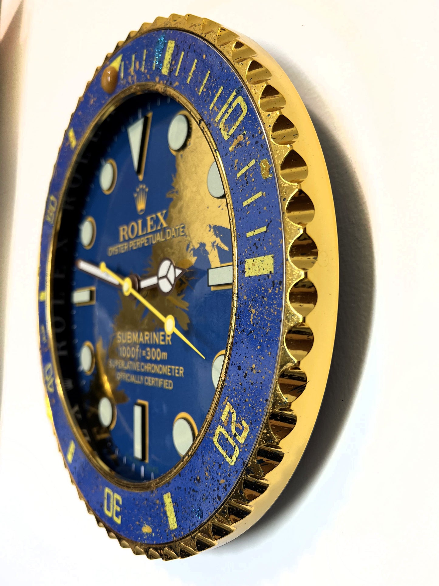Orologio Submariner Deep Blue Custom da muro