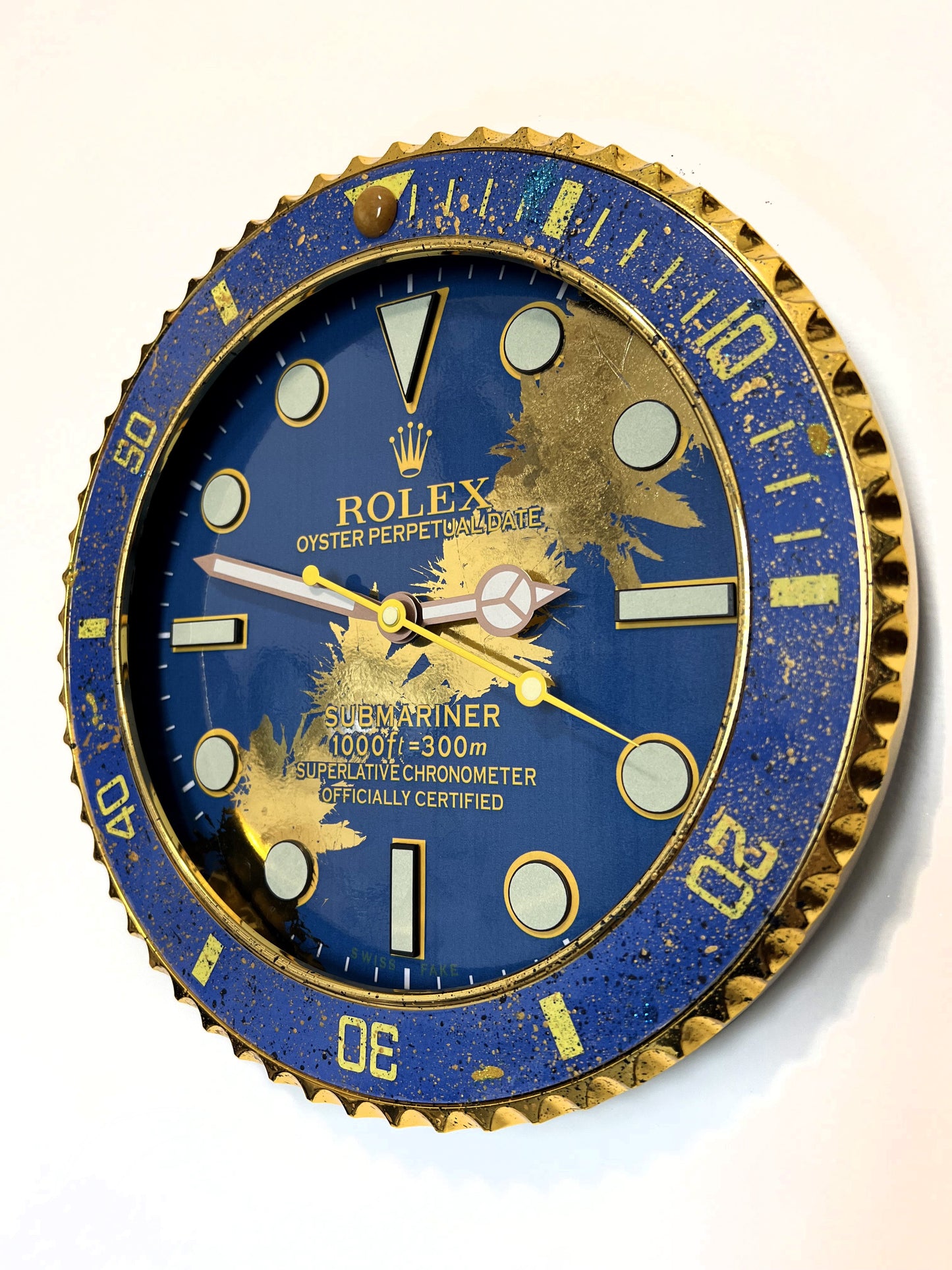 Orologio Submariner Deep Blue Custom da muro
