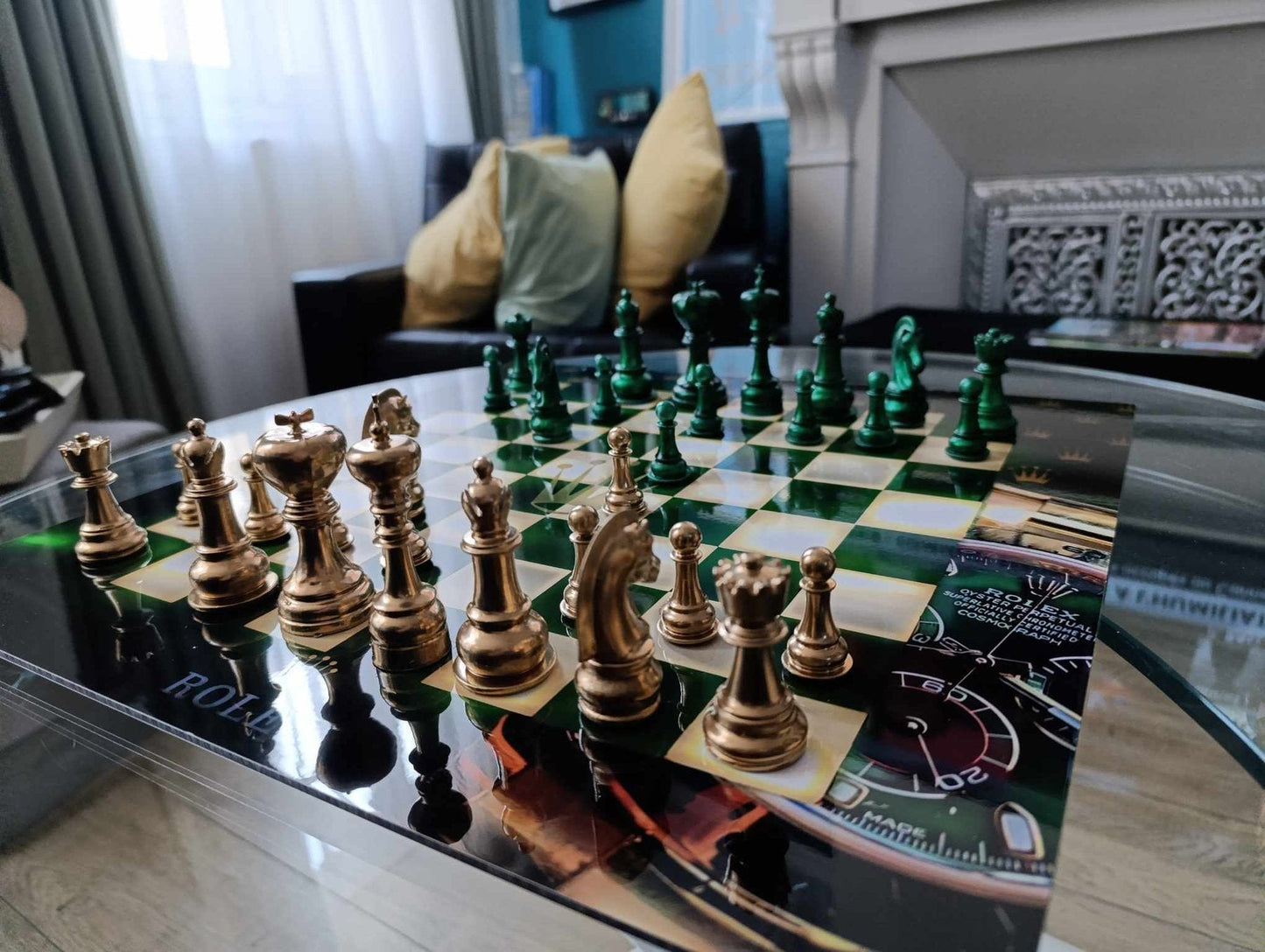 Scacchiera RLX Day Oro Verde ( Kleiner Artist )