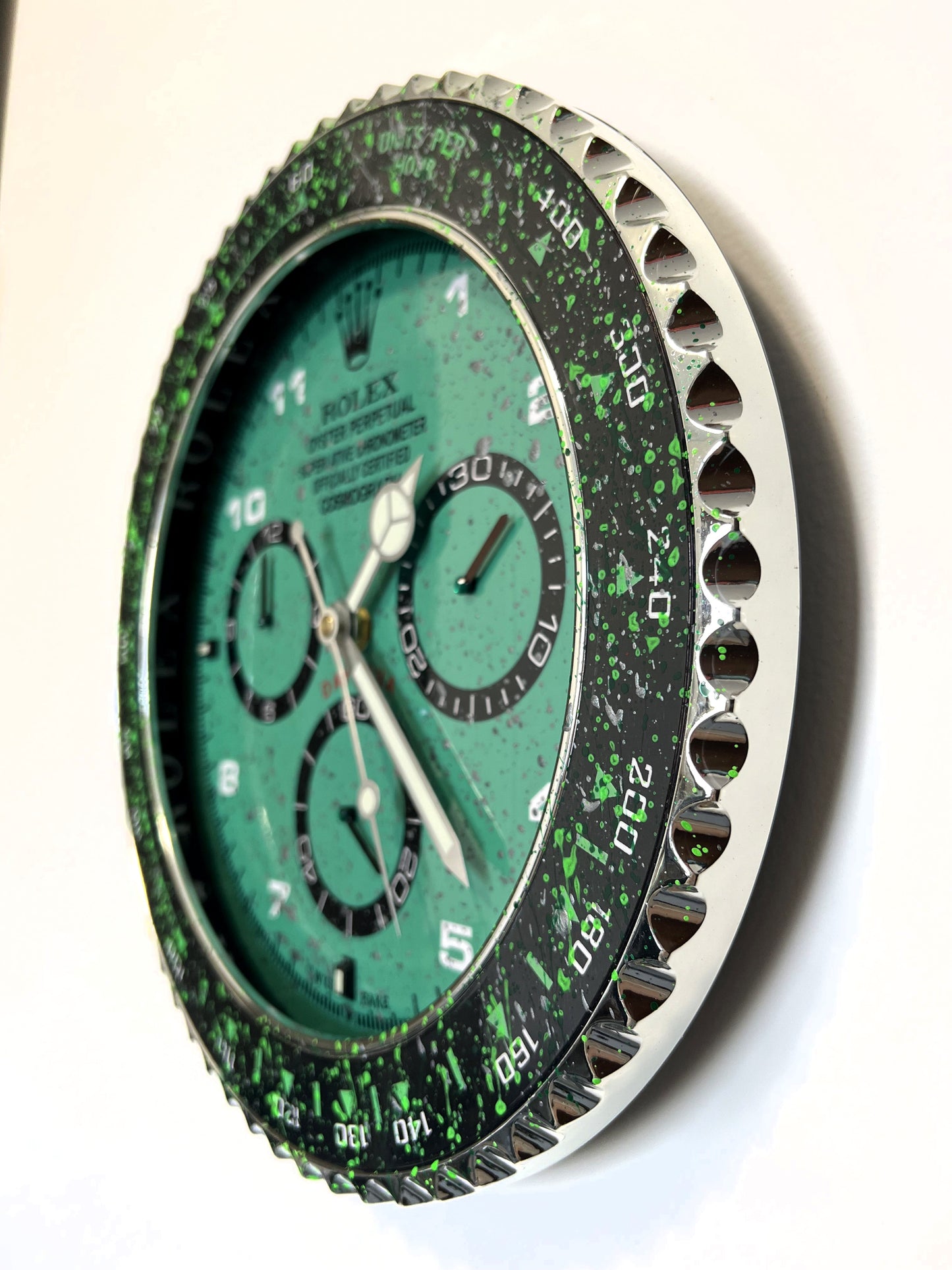 Orologio Day Water Green Custom da muro