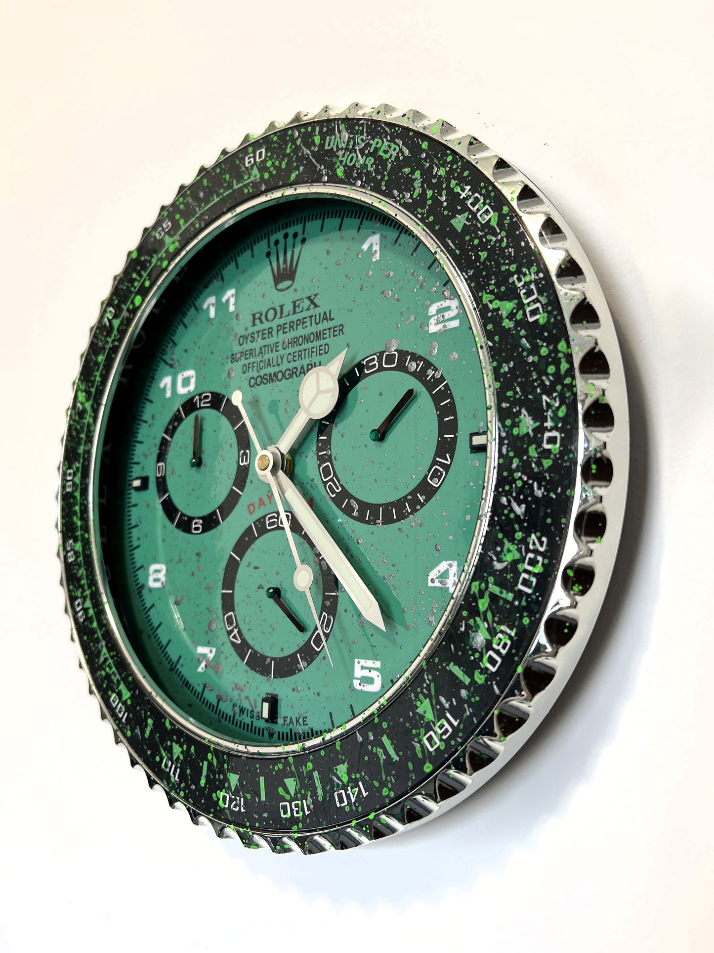 Orologio Day Water Green Custom da muro