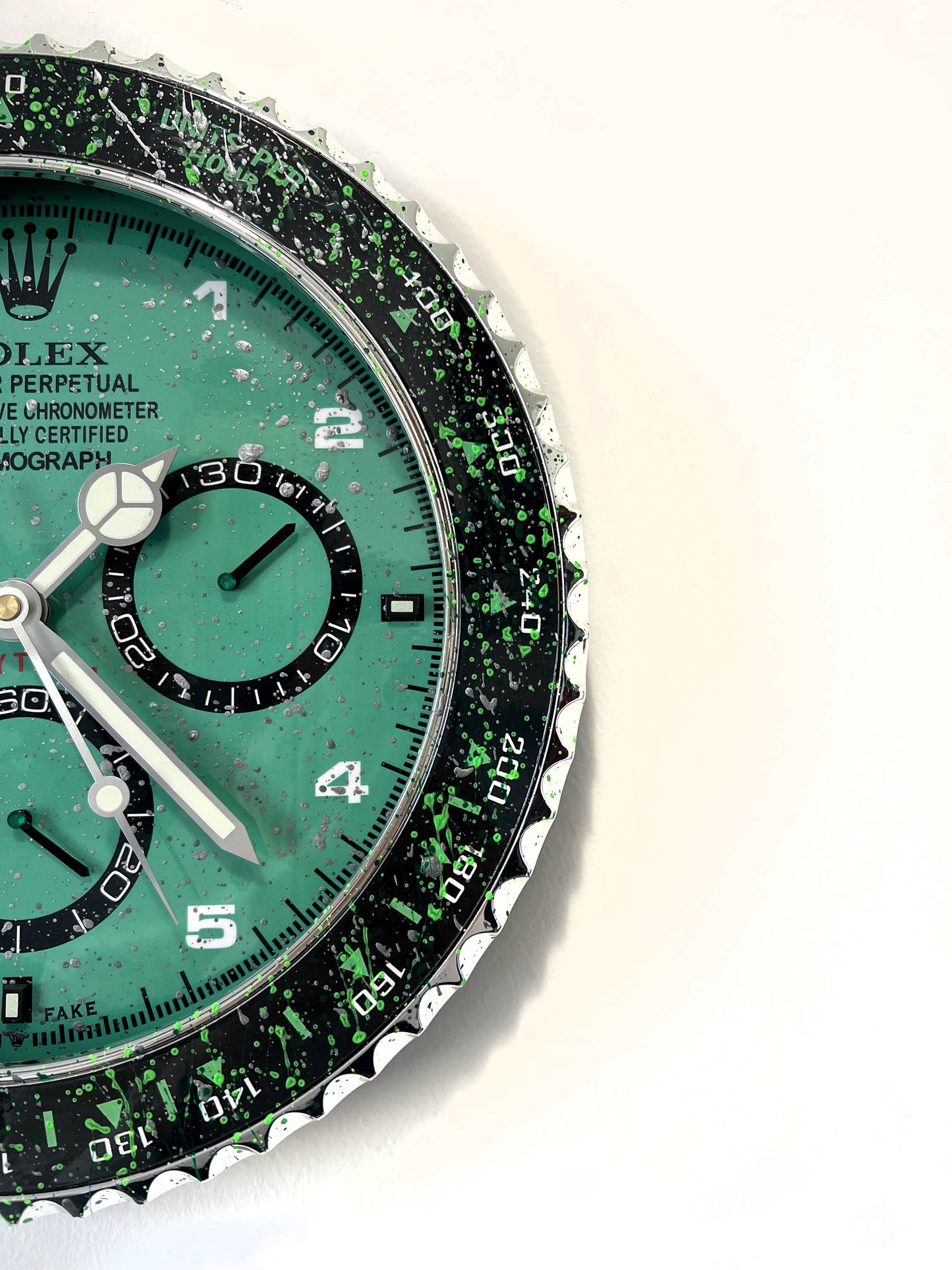 Orologio Day Water Green Custom da muro