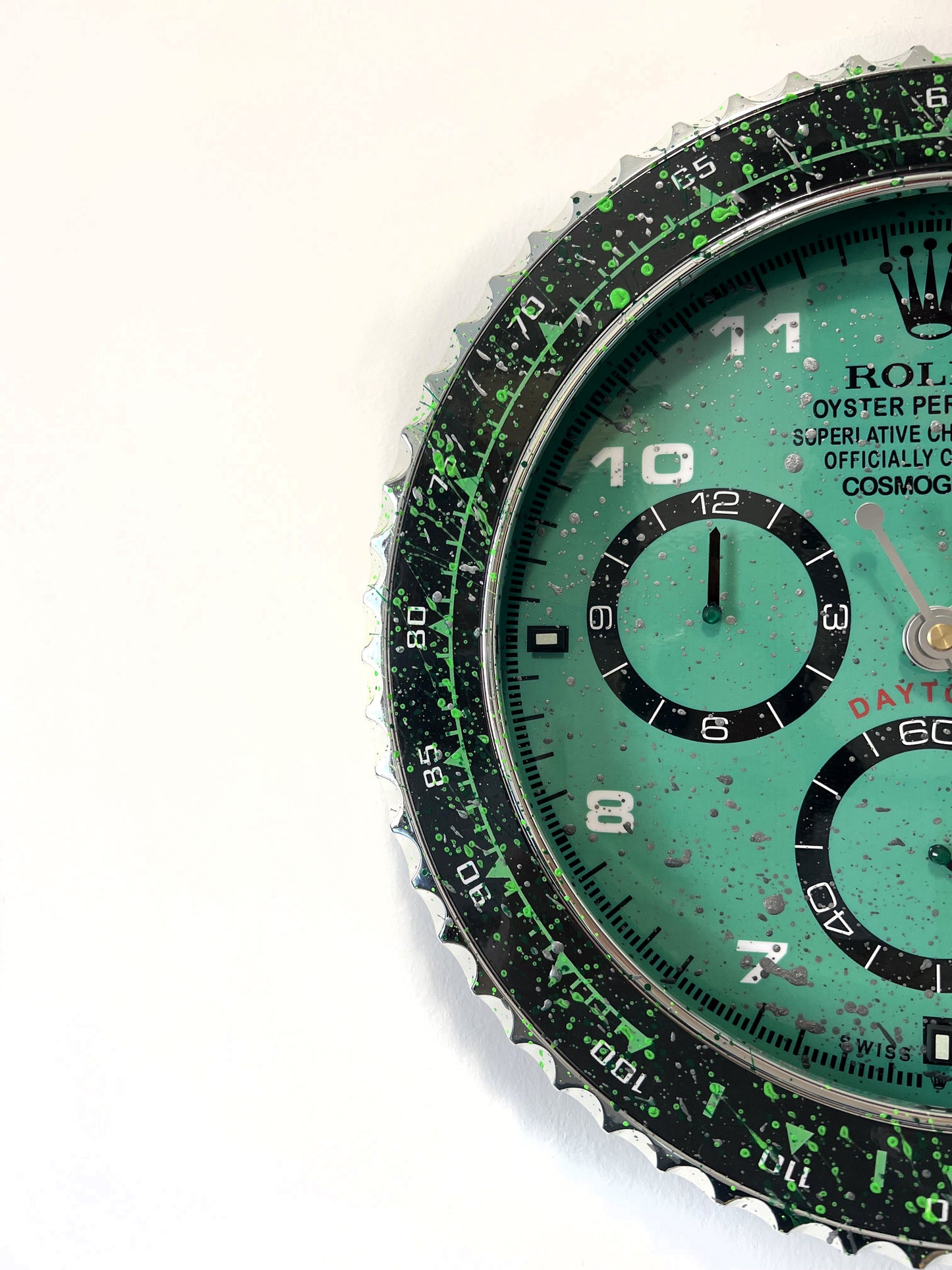 Orologio Day Water Green Custom da muro