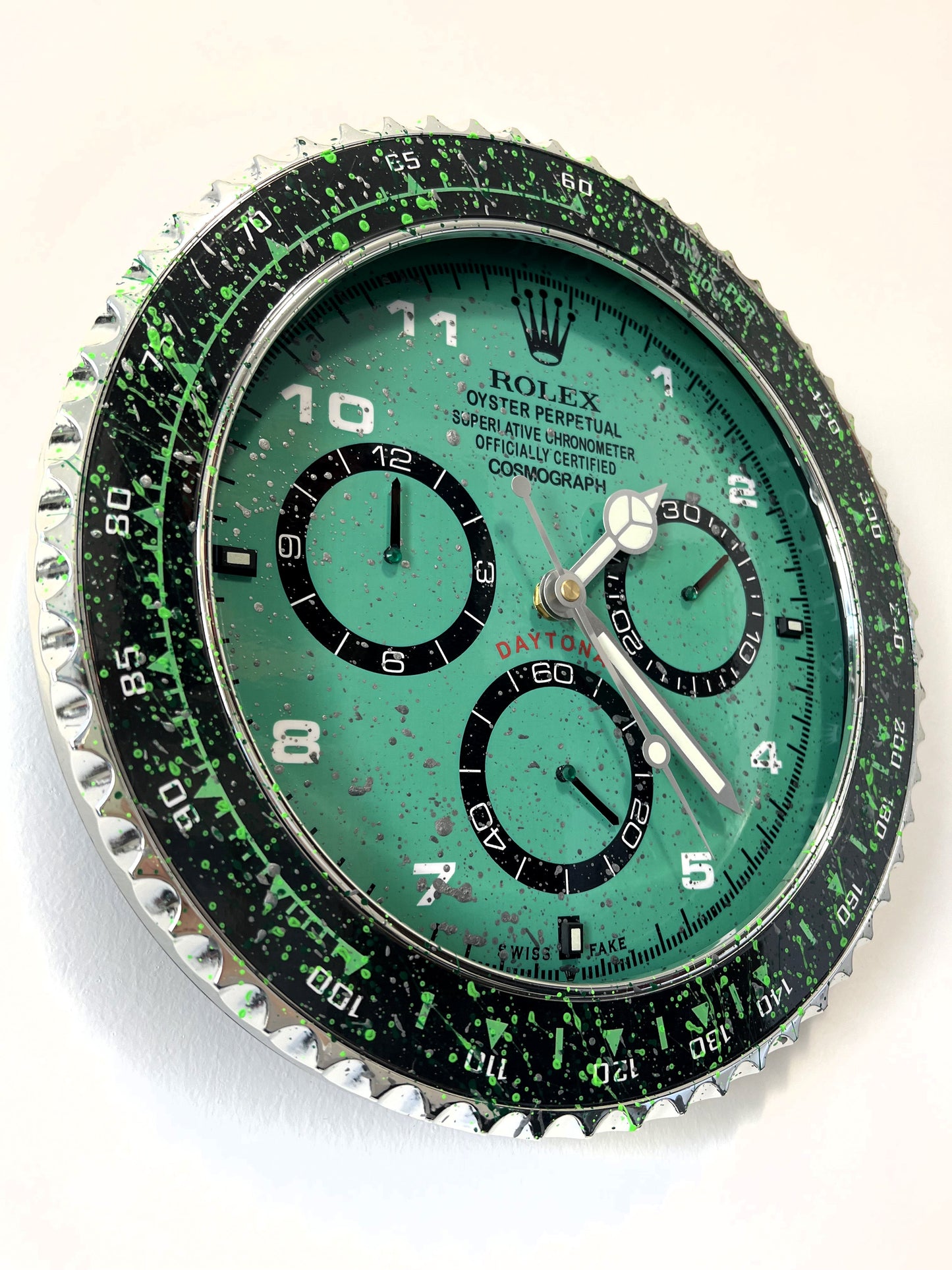 Orologio Day Water Green Custom da muro