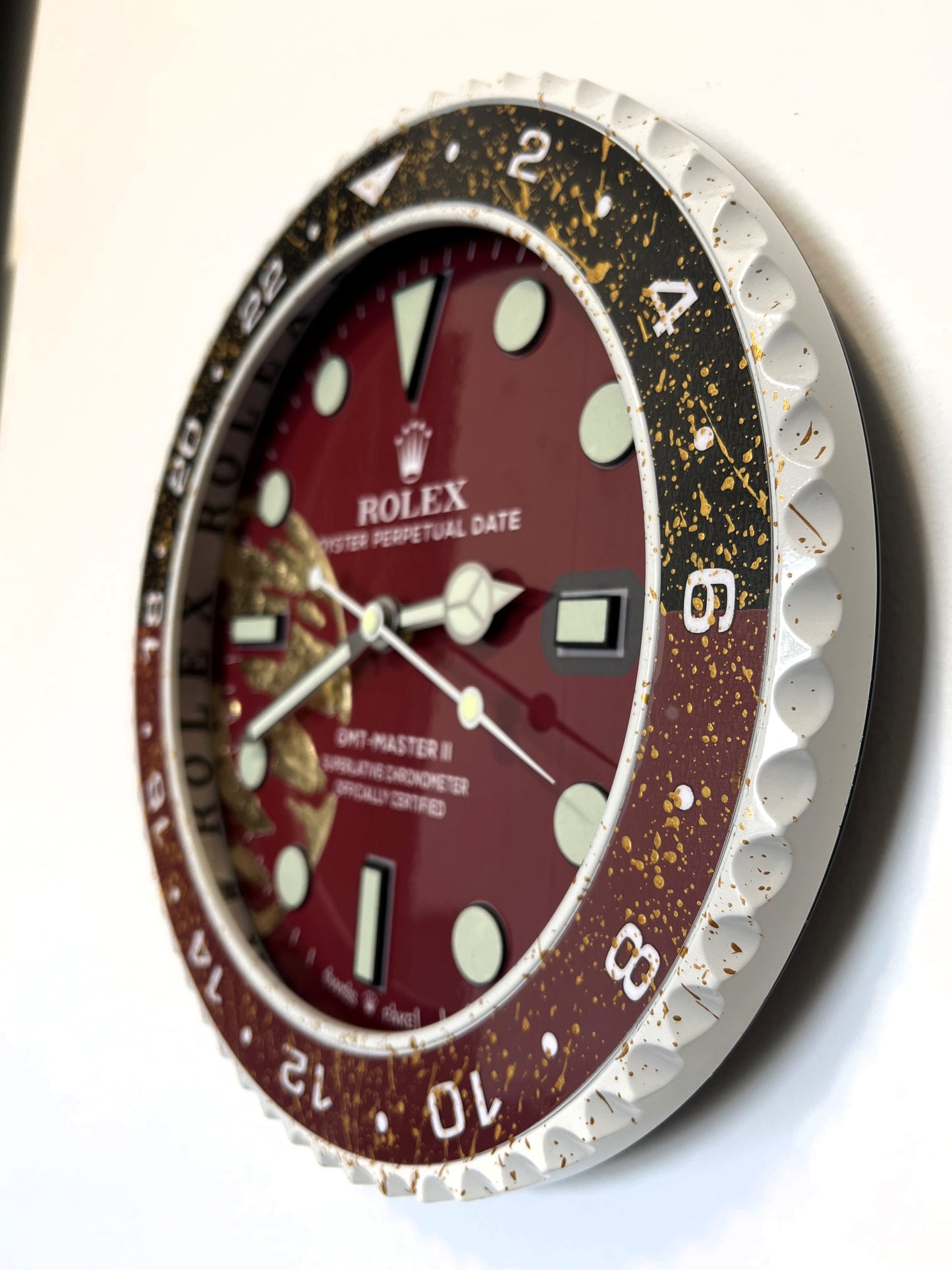 Orologio Gmt The Bordeaux World Custom da muro