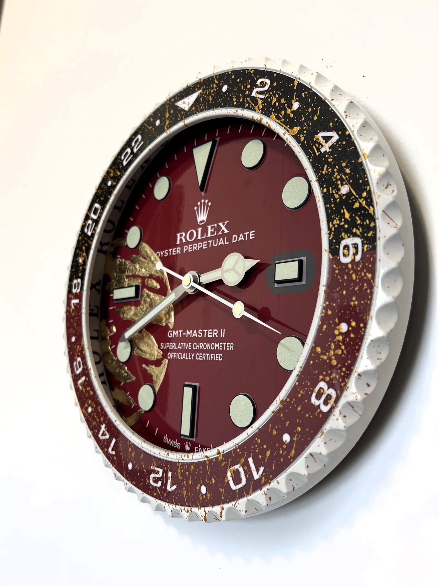 Orologio Gmt The Bordeaux World Custom da muro